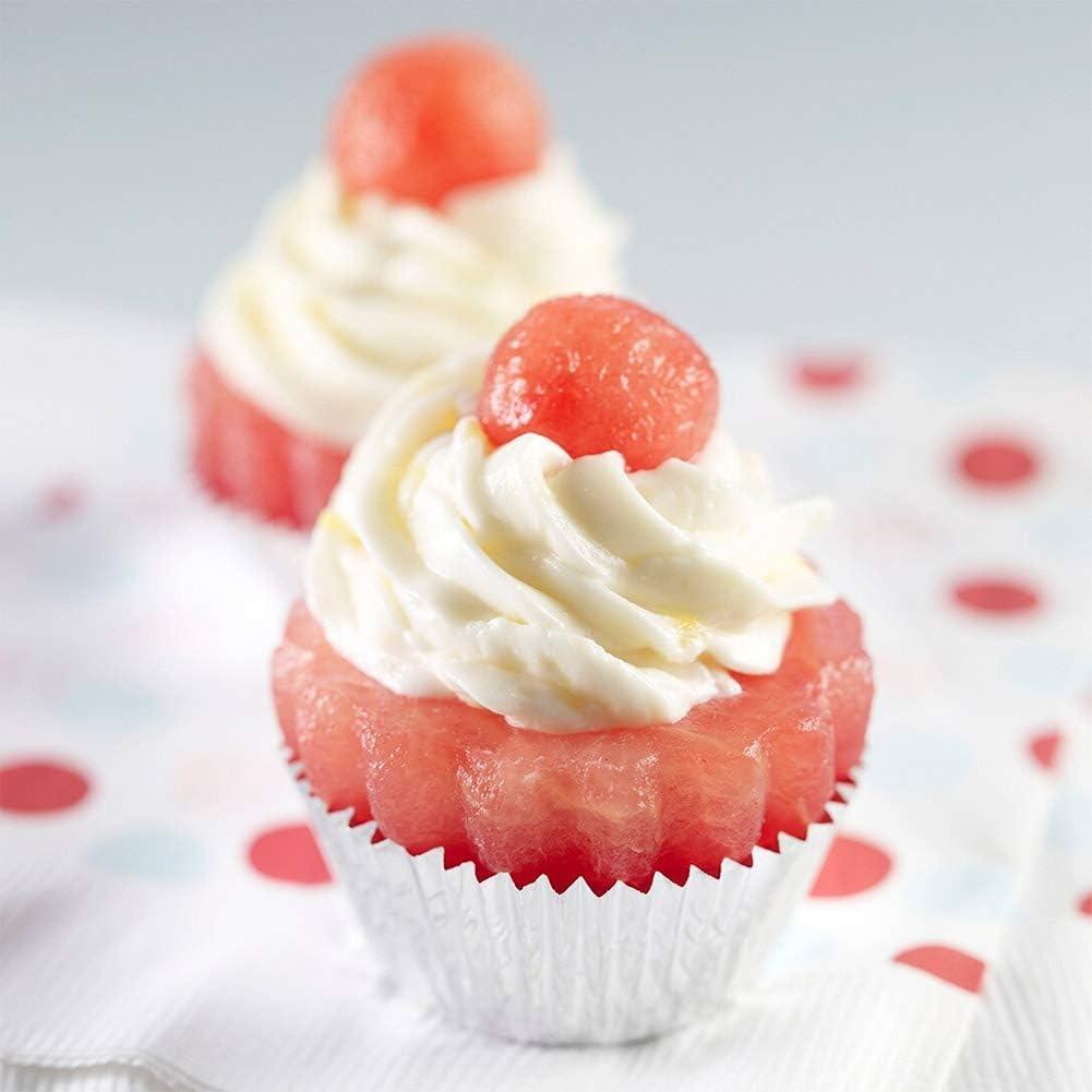 Forros de Cupcake de Foil Metálico Blanco GiFBERA 200 Unidades