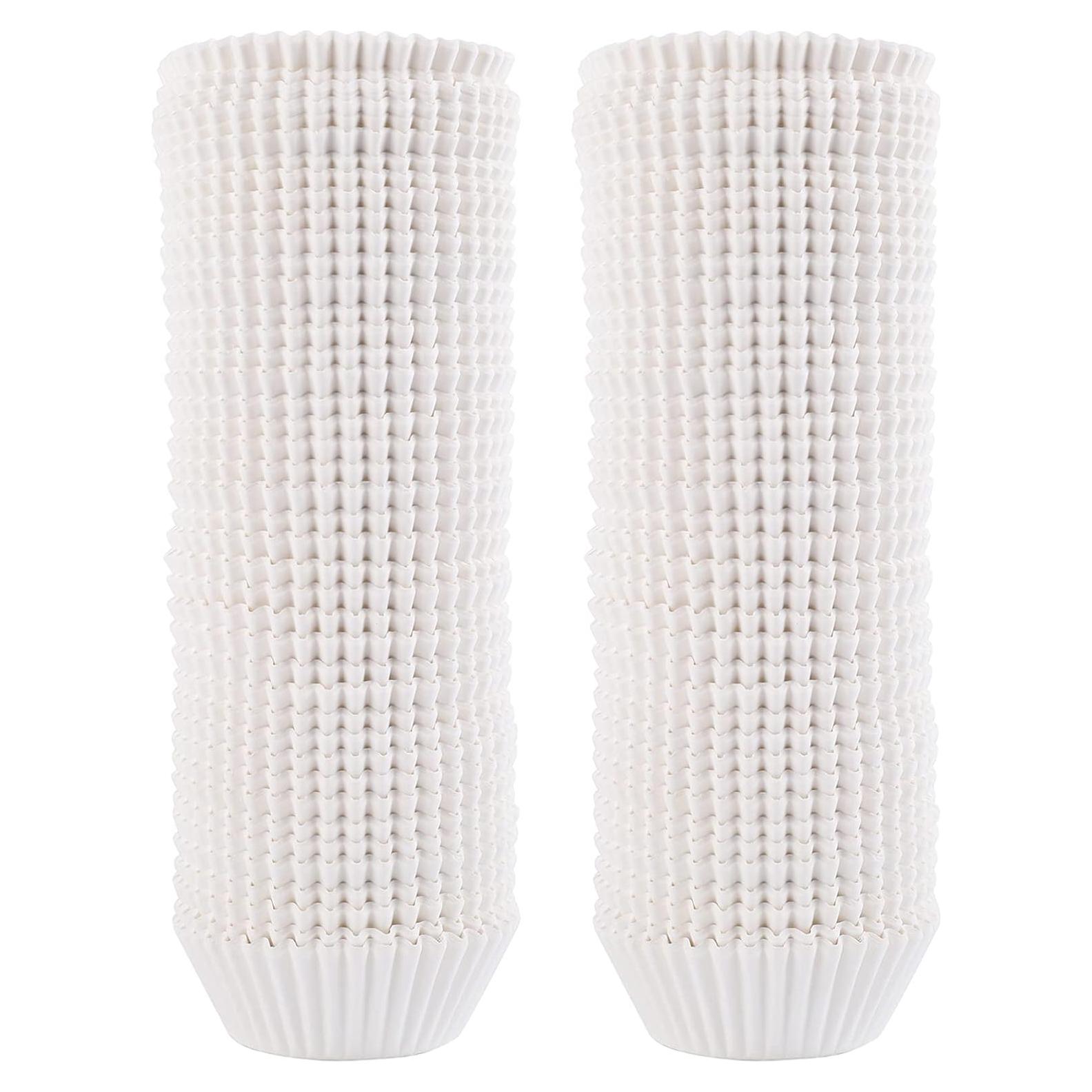 Forros para Cupcakes Tosnail 2000 Piezas Grado Alimenticio Blanco