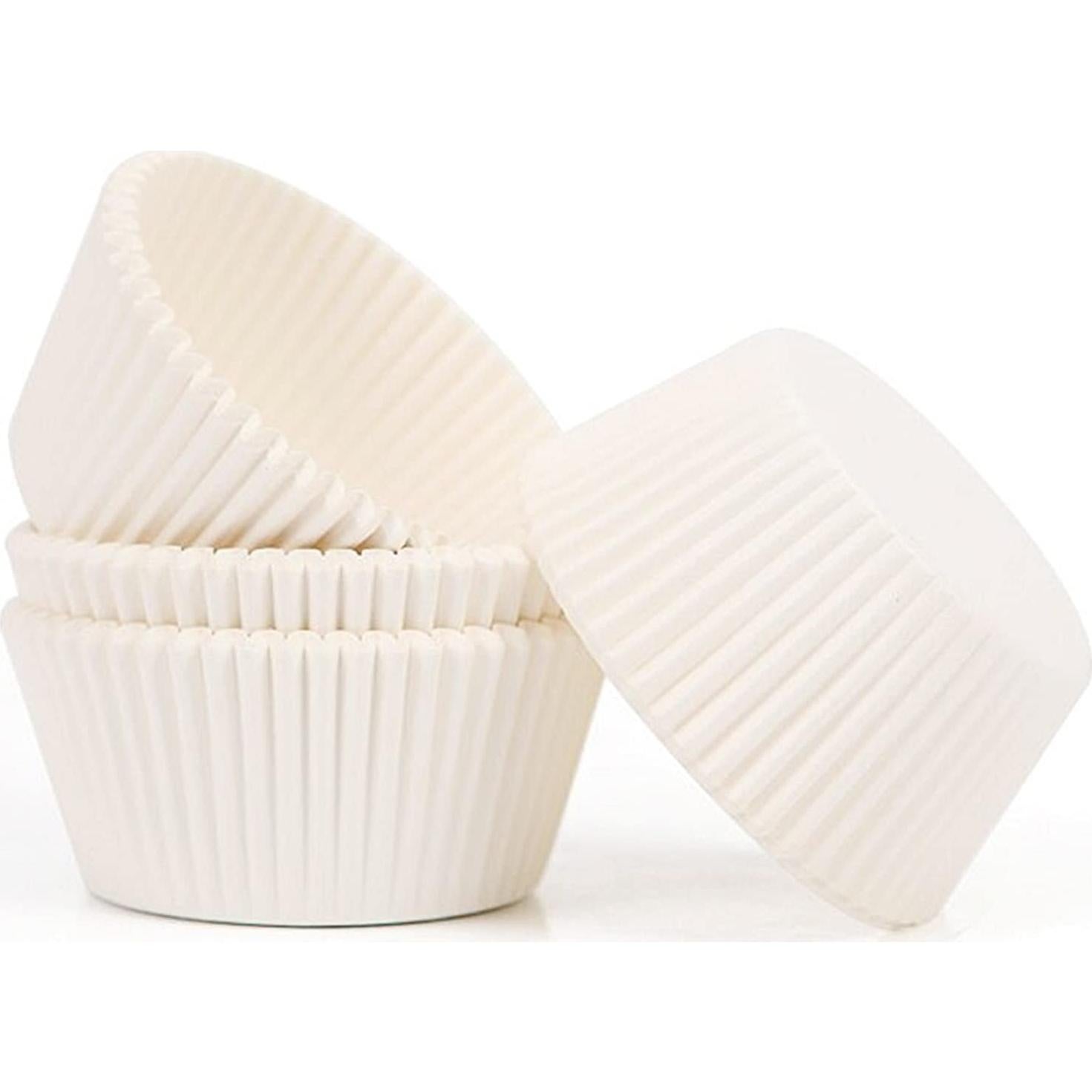Forros para Cupcakes Tosnail 2000 Piezas Grado Alimenticio Blanco