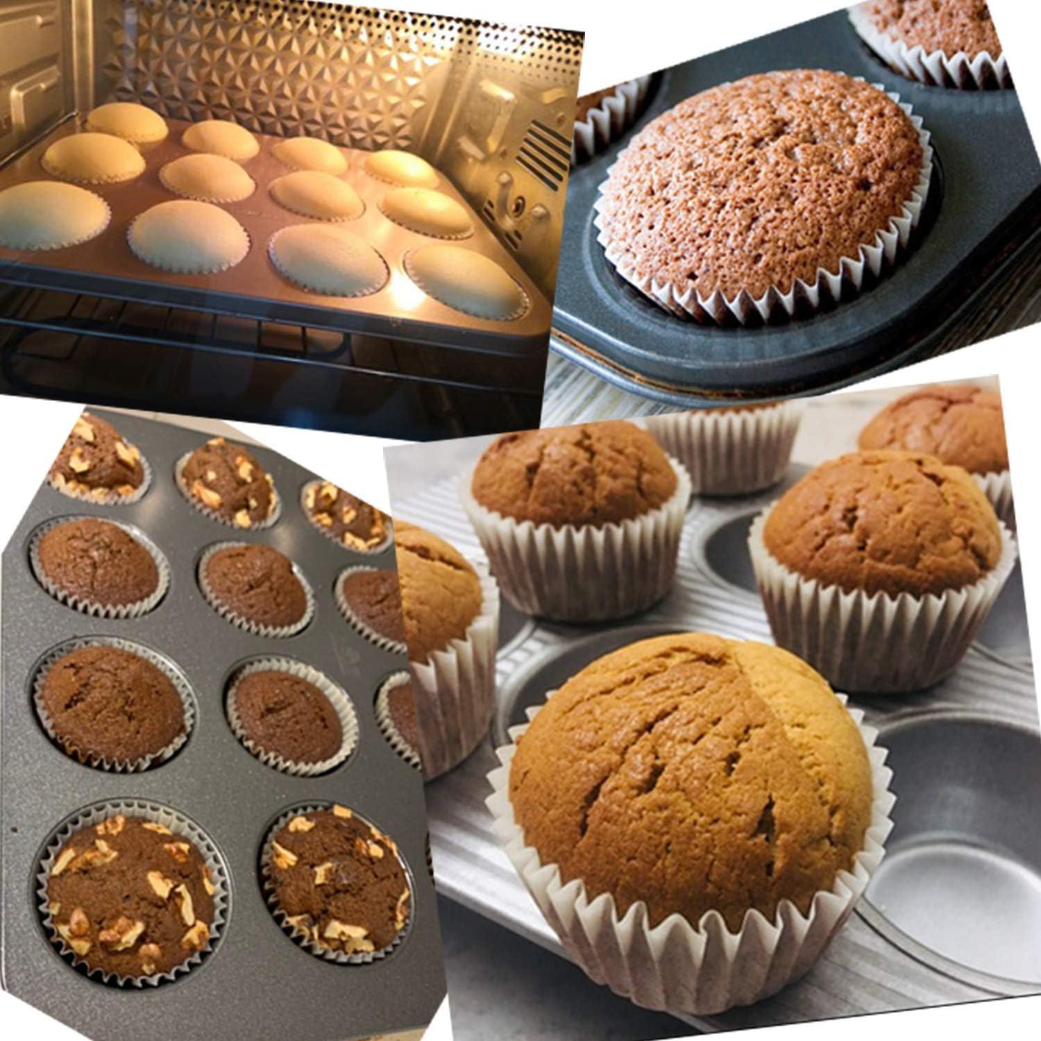 Forros para Cupcakes Tosnail 2000 Piezas Grado Alimenticio Blanco