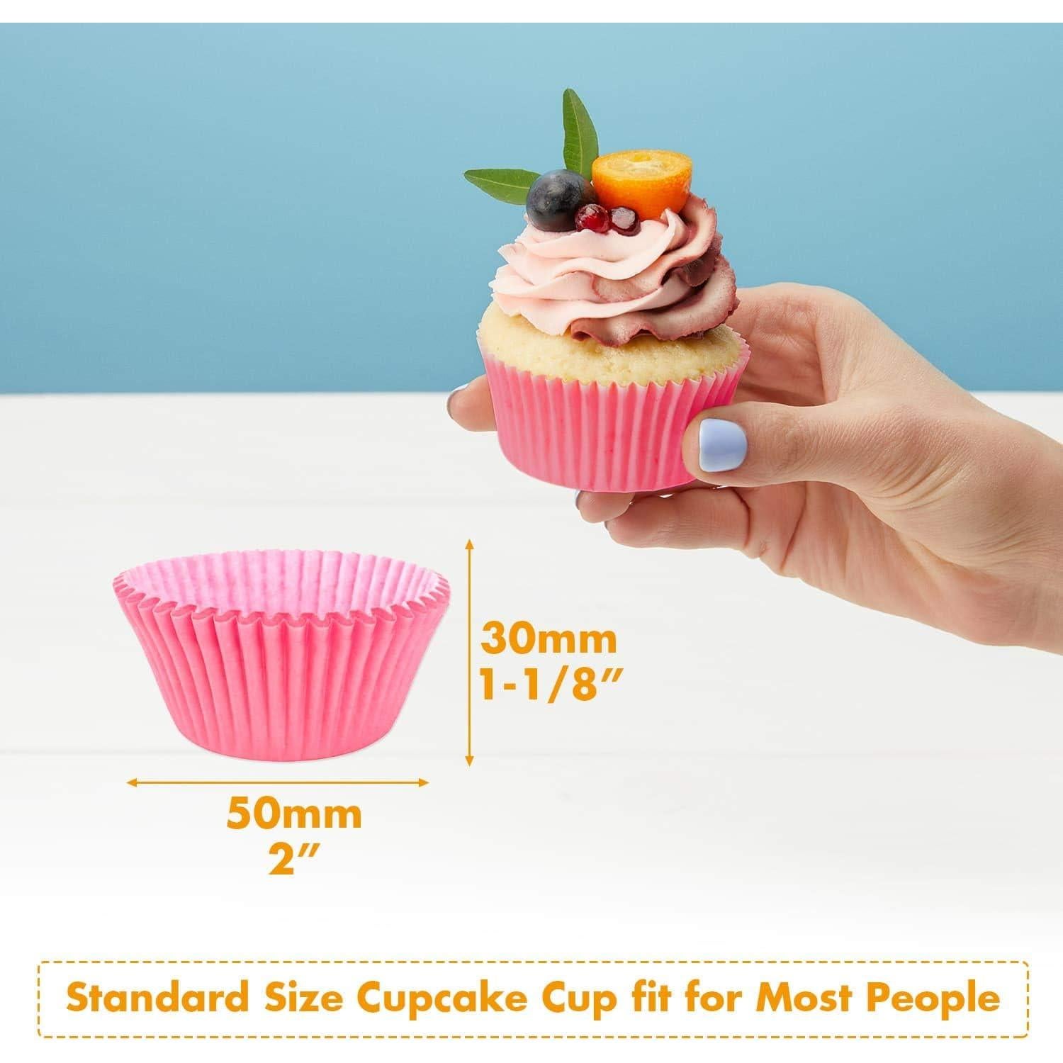Forros para Cupcakes Selizo 600 Pcs Papel 5 cm Colores Brillantes