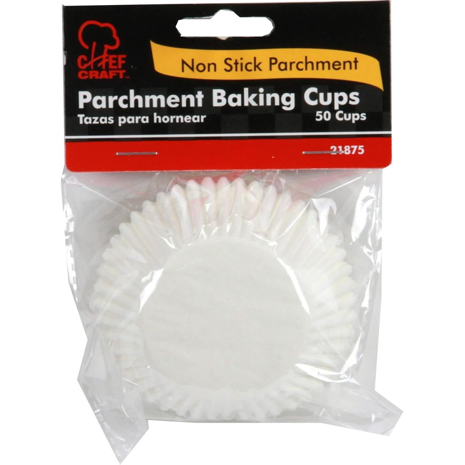 Forros de Papel Pergamino Chef Craft para Cupcakes 50 Unidades