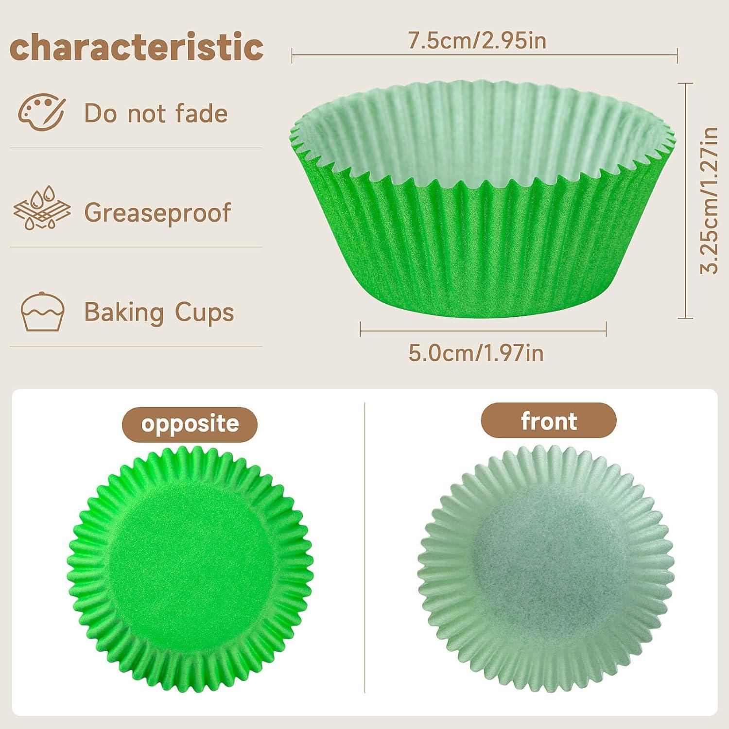 Forros de Cupcake Estándar xlloest Arcoíris Brillantes 400 Pzas