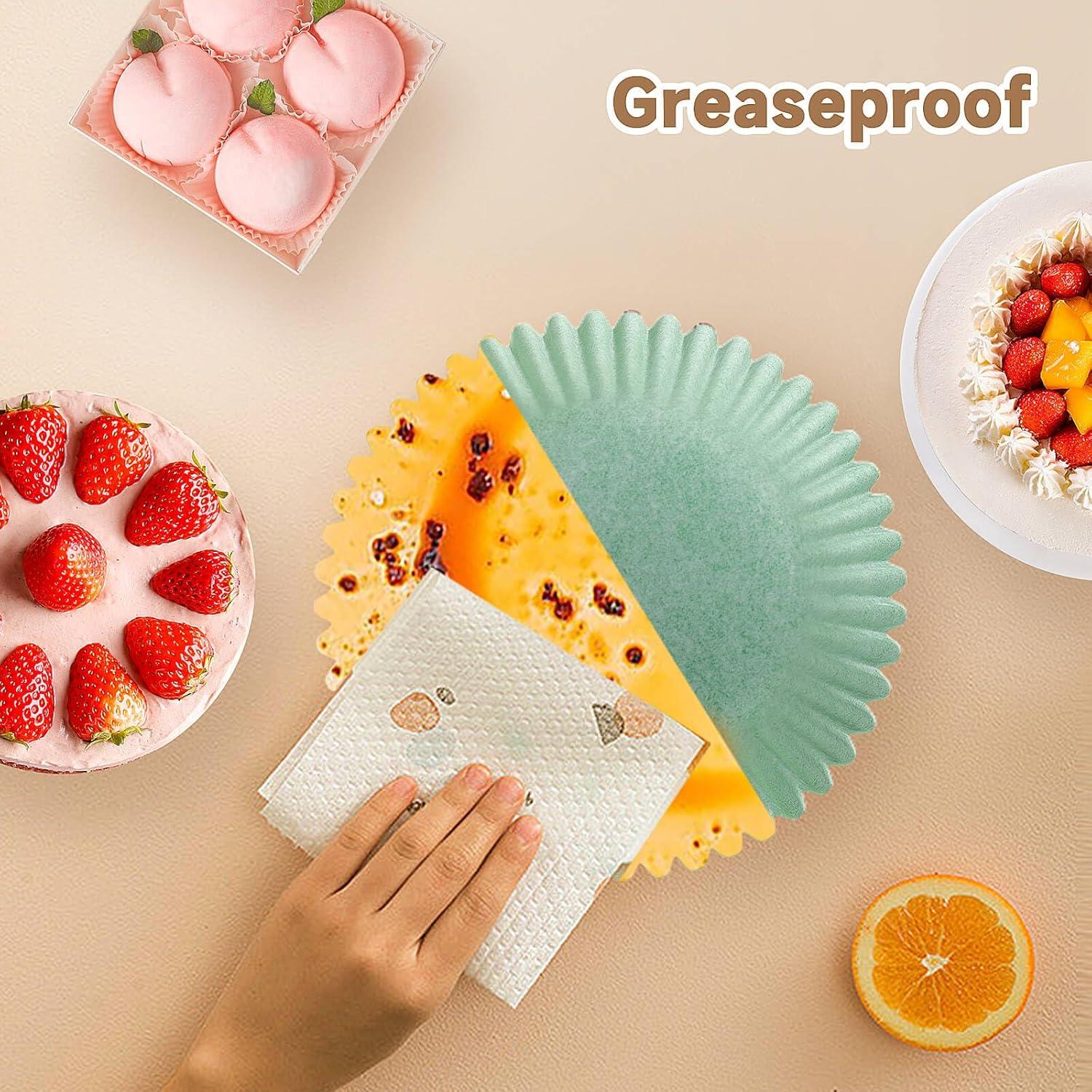 Forros de Cupcake Estándar xlloest Arcoíris Brillantes 400 Pzas