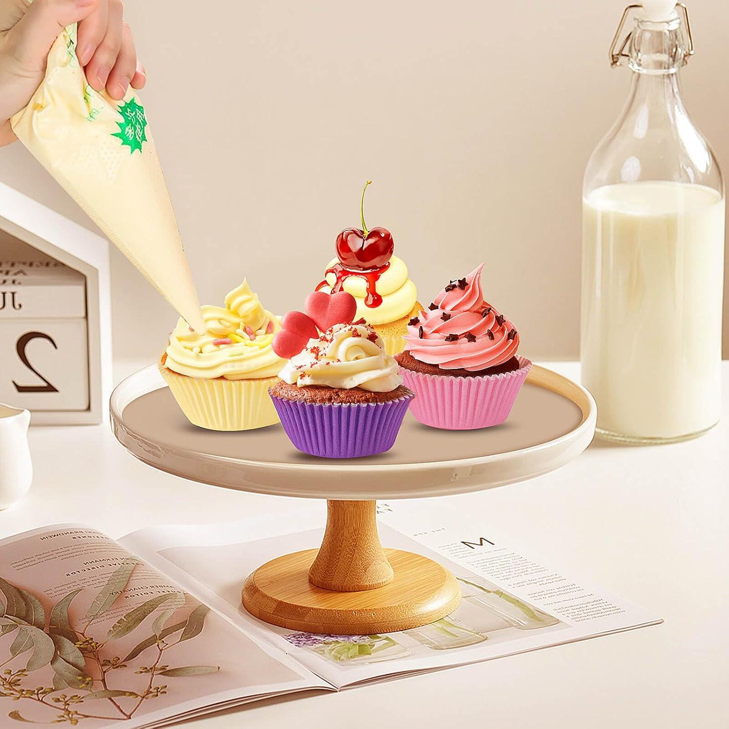 Forros de Cupcake Estándar xlloest Arcoíris Brillantes 400 Pzas