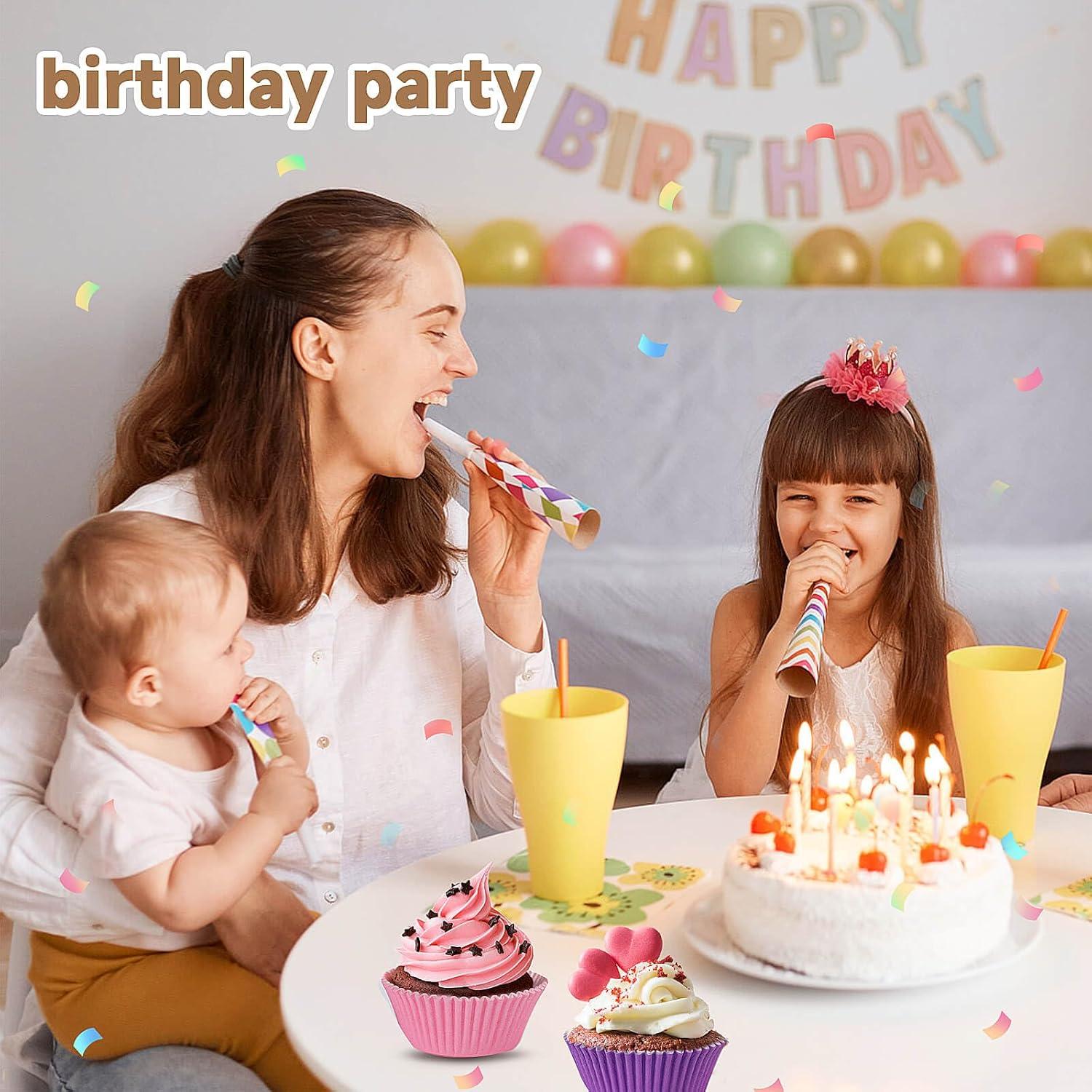 Forros de Cupcake Estándar xlloest Arcoíris Brillantes 400 Pzas