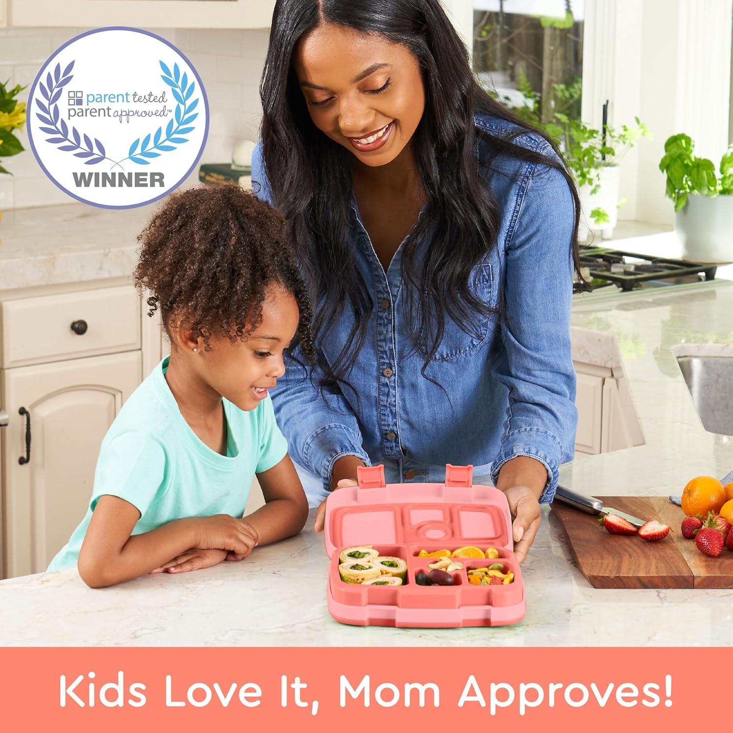 Caja de Almuerzo Bentgo Kids Coral 5 Compartimentos 2.4L