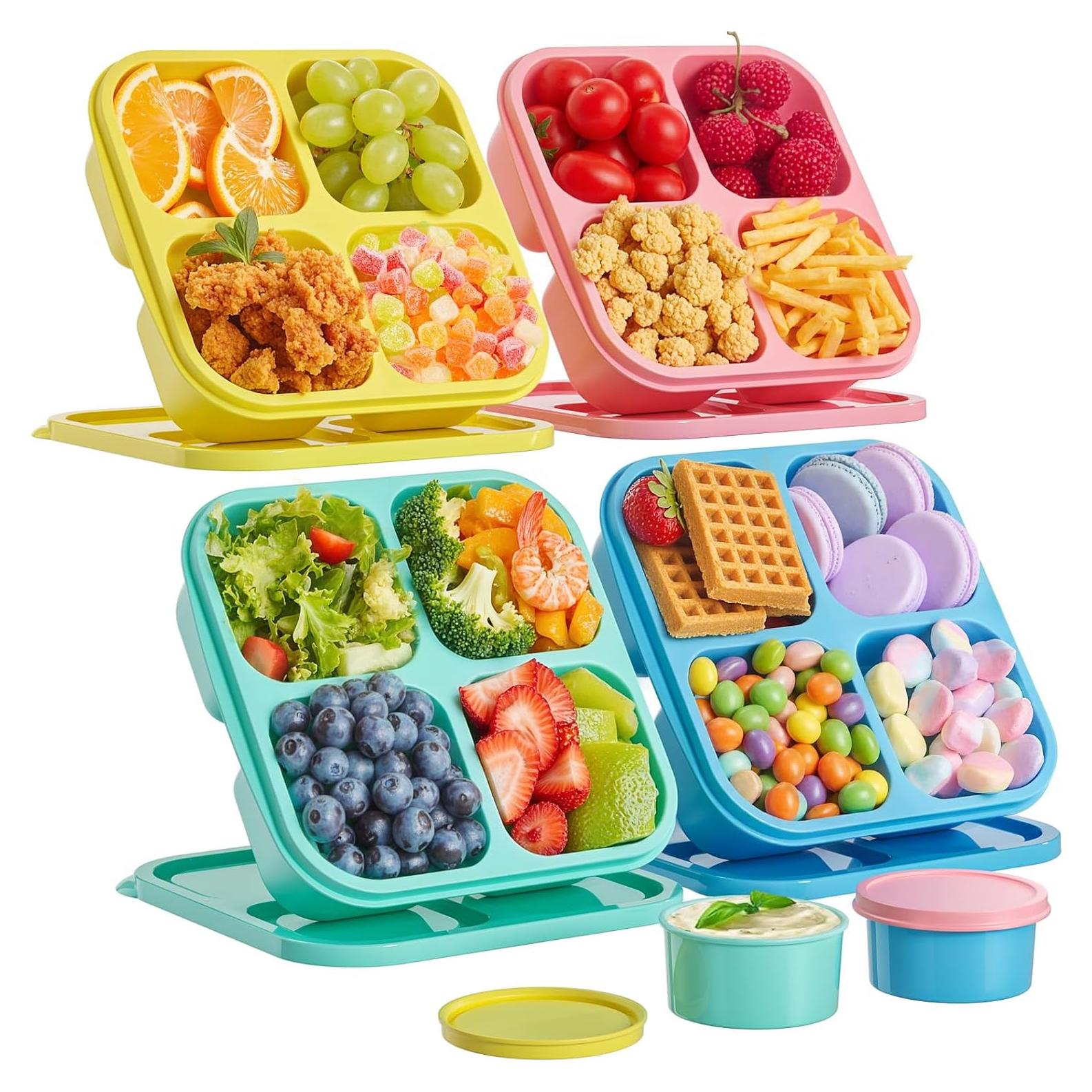 Juego de 4 Contenedores para Snacks Canfanni 473 ml BPA Free