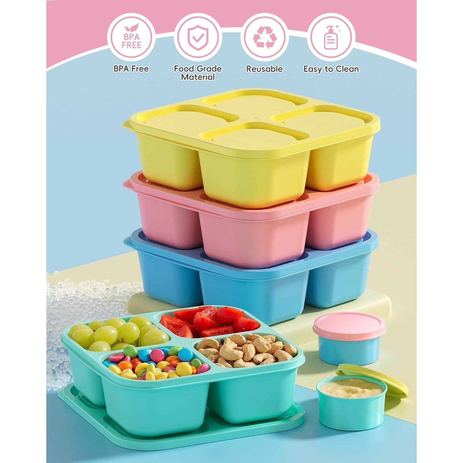 Juego de 4 Contenedores para Snacks Canfanni 473 ml BPA Free