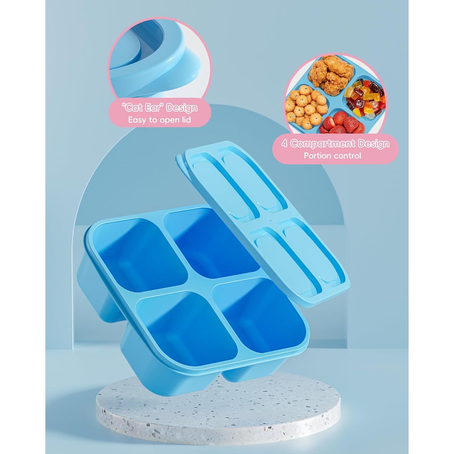 Juego de 4 Contenedores para Snacks Canfanni 473 ml BPA Free