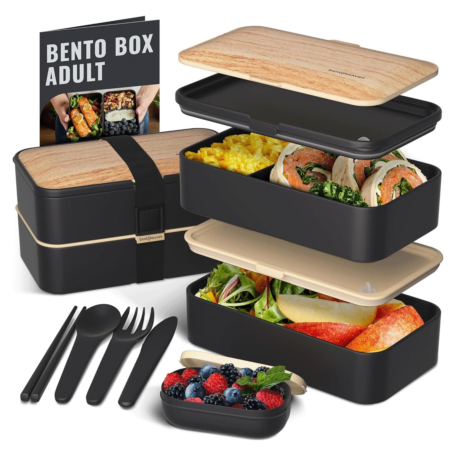 Caja Bento Premium Bentoheaven 1200 ml Apta Microondas y Lavavajillas