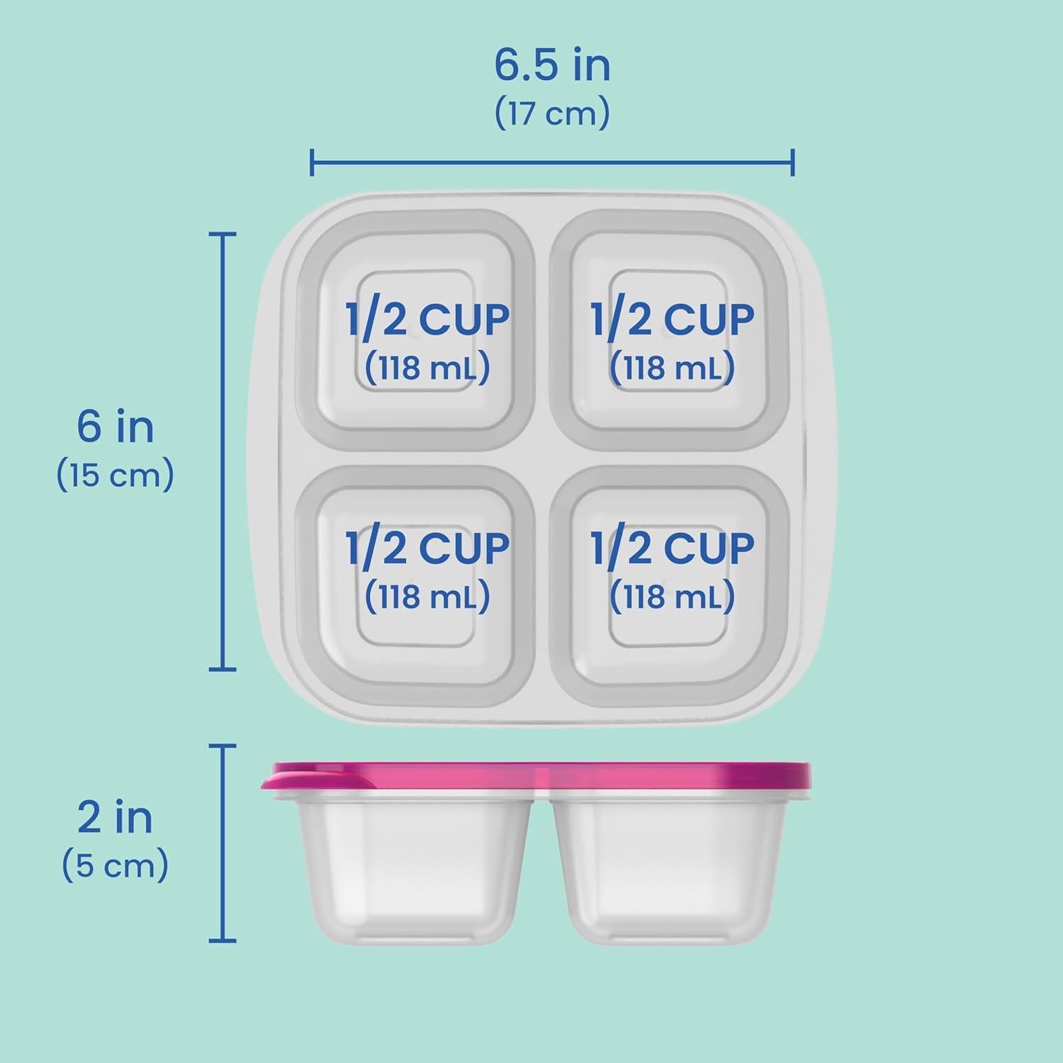 Contenedores de Snack Bentgo Easyboxes - Set de 4 Piezas
