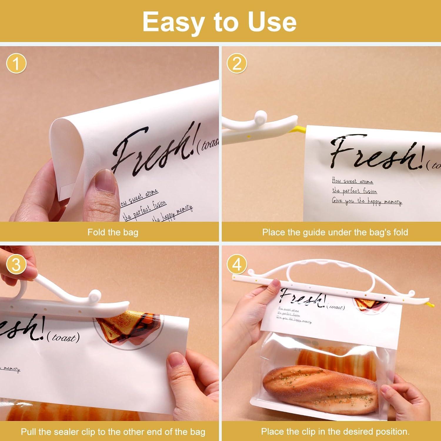 Pinzas para bolsas de comida SumDirect, 12 piezas reutilizables