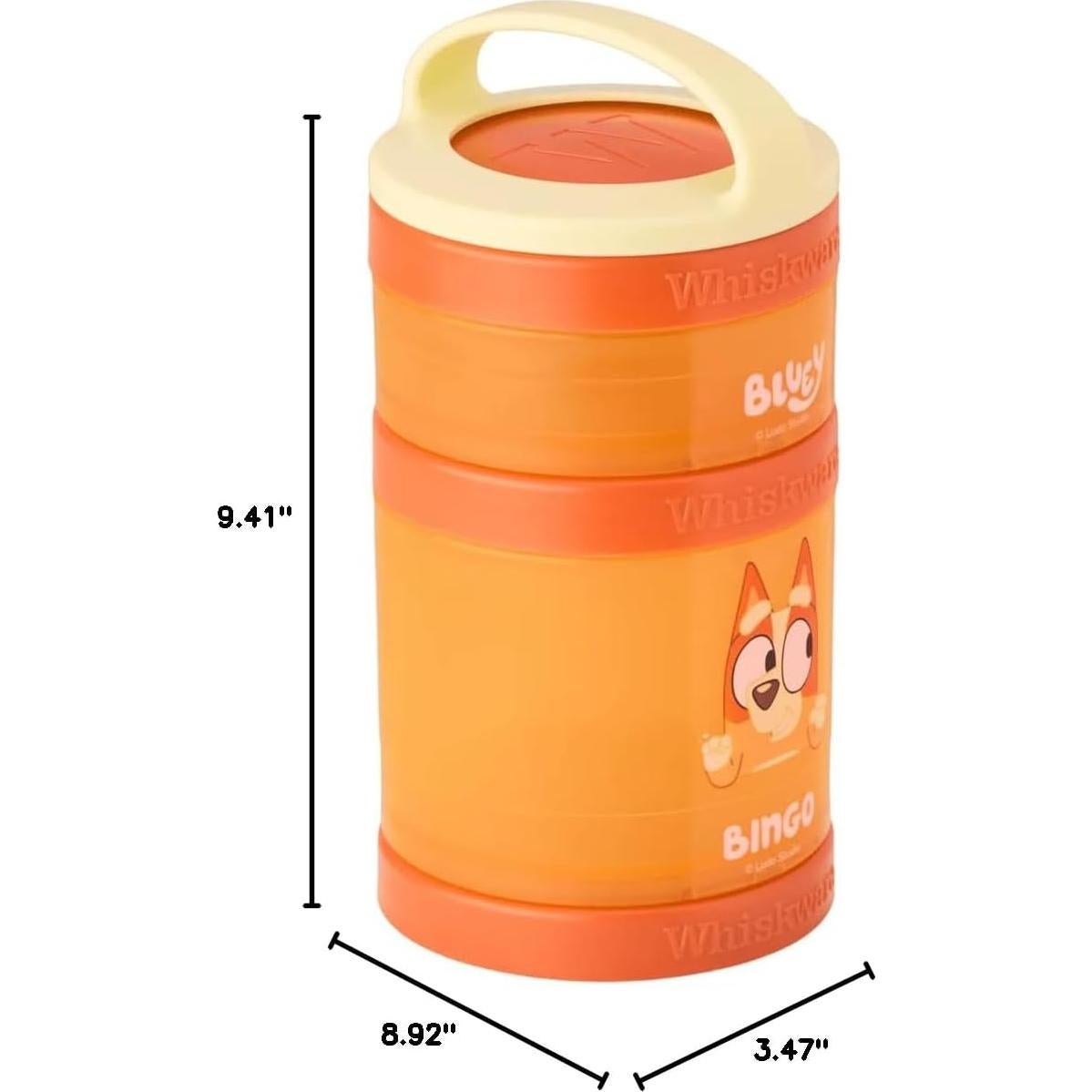 Contenedores de Bocadillos Apilables Whiskware Bluey 3 Piezas