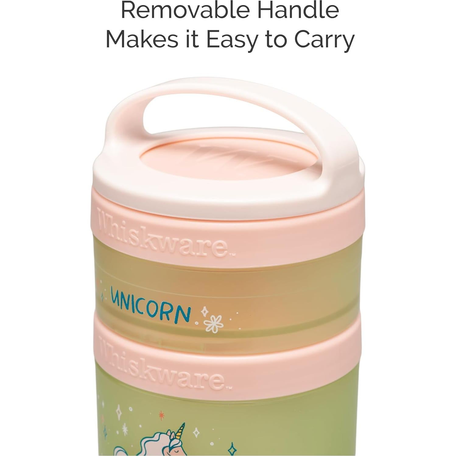 Contenedores Apilables Whiskware Unicornio para Snacks - 3 Tazas