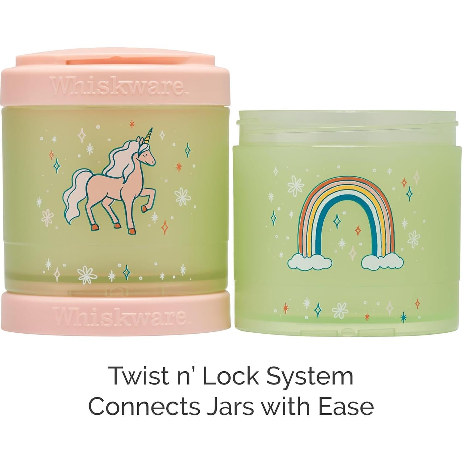 Contenedores Apilables Whiskware Unicornio para Snacks - 3 Tazas