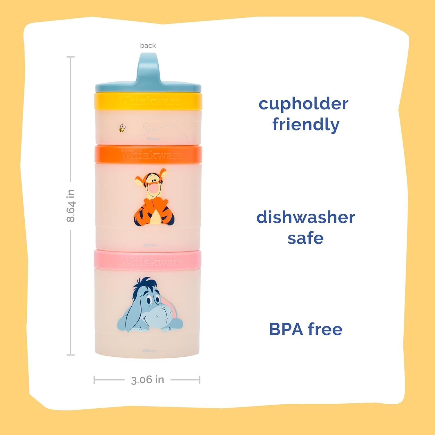 Contenedores apilables Whiskware Disney Winnie Pooh 3 tazas