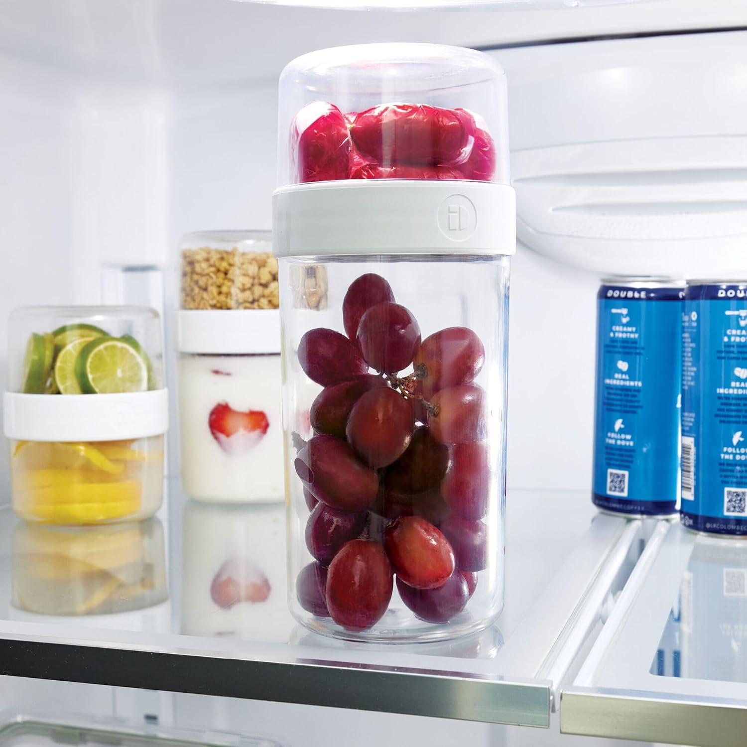 Contenedores de Comida Grande iDesign Stack 'n Snack Set de 2