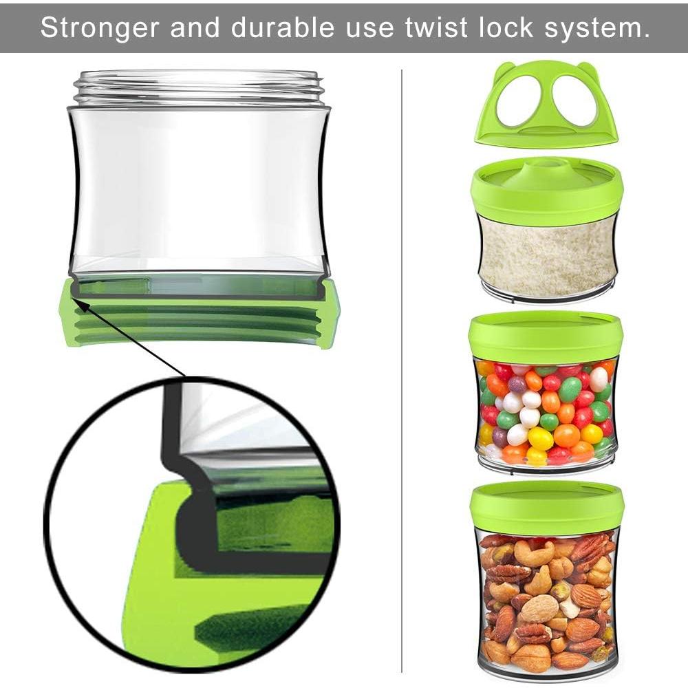 Contenedores de Almacenamiento SELEWARE 28oz Apilables y A Prueba de Fugas