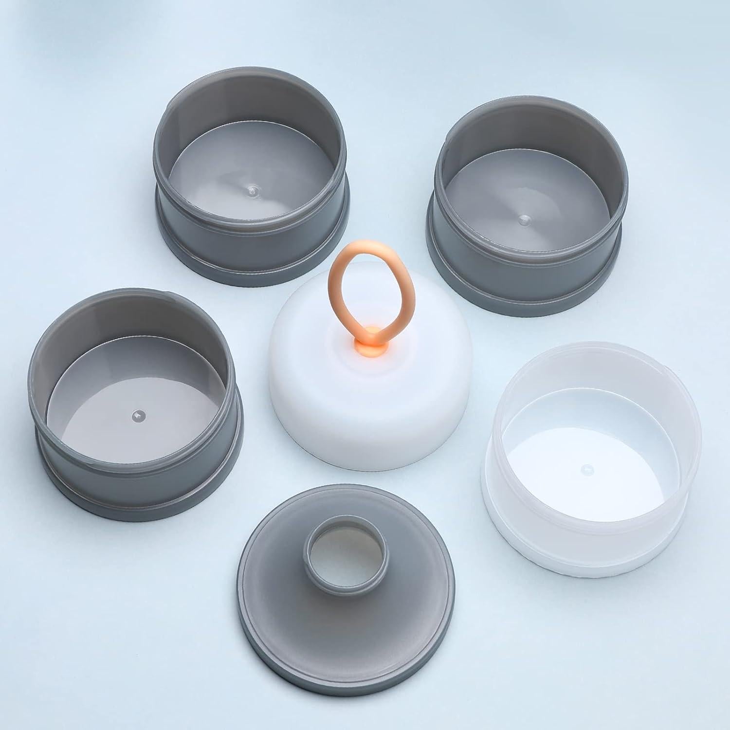 Dispensador de Fórmula para Bebés Accmor 4 Compartimentos Gris