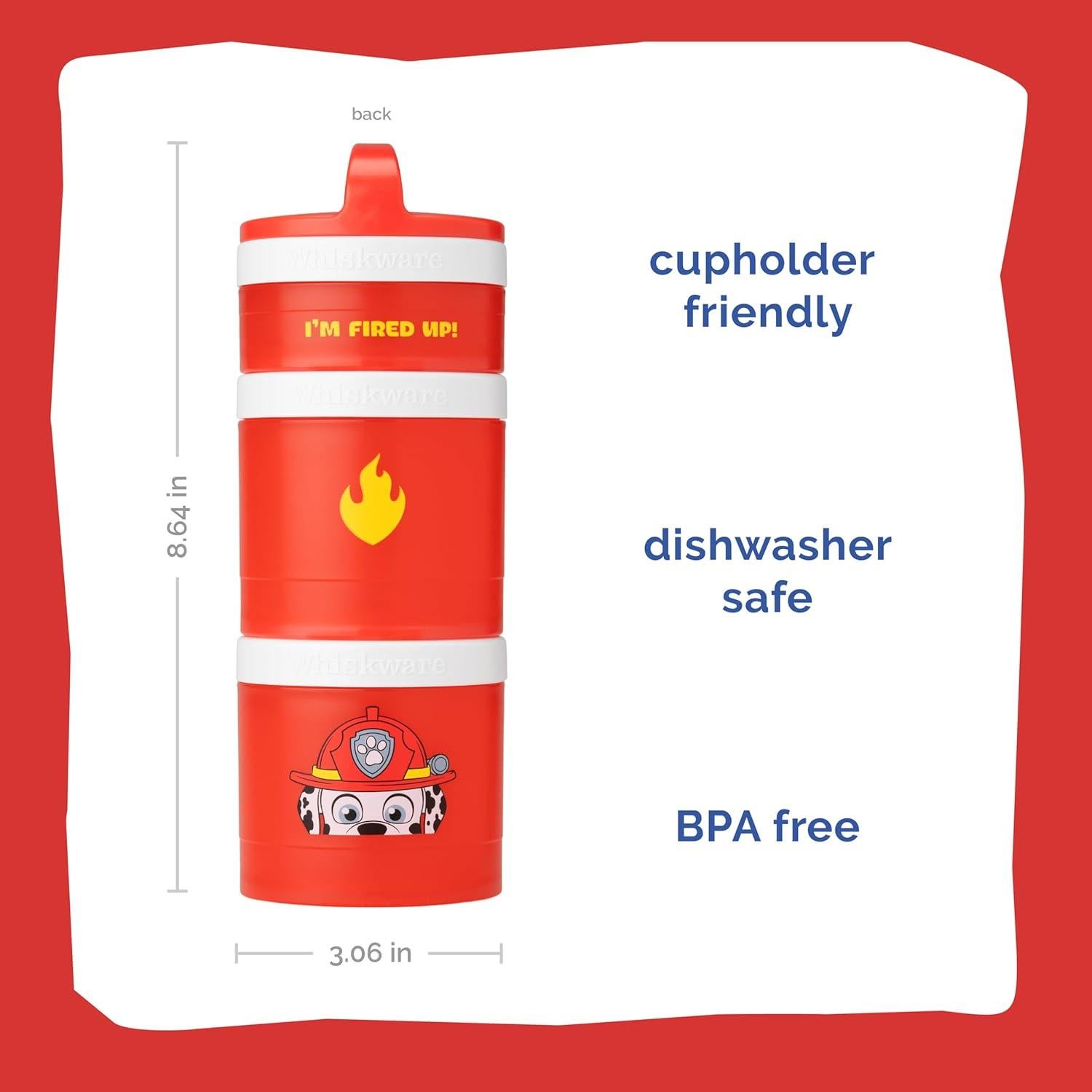 Contenedores apilables Whiskware Paw Patrol 3 tazas 552 ml