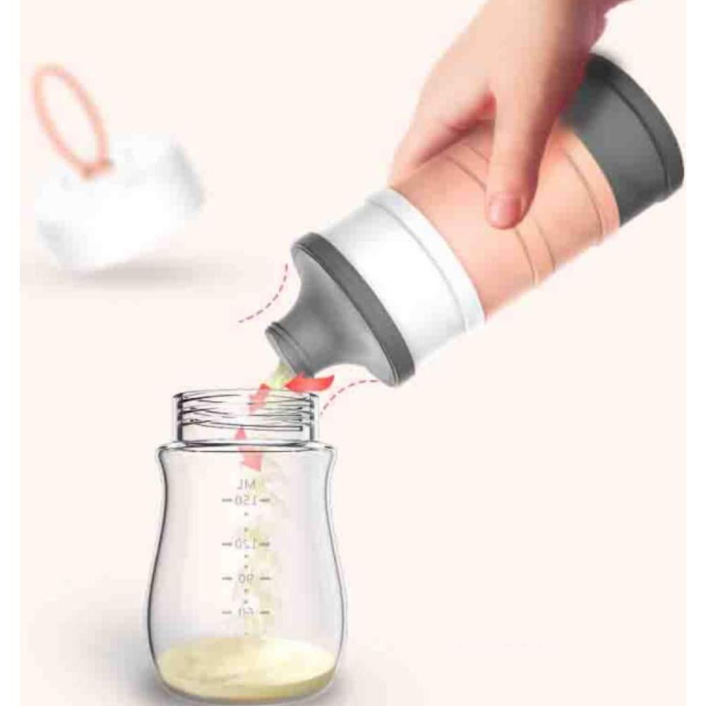 Dispensador de Fórmula Kaptin Azul, 4 Compartimentos Apilables