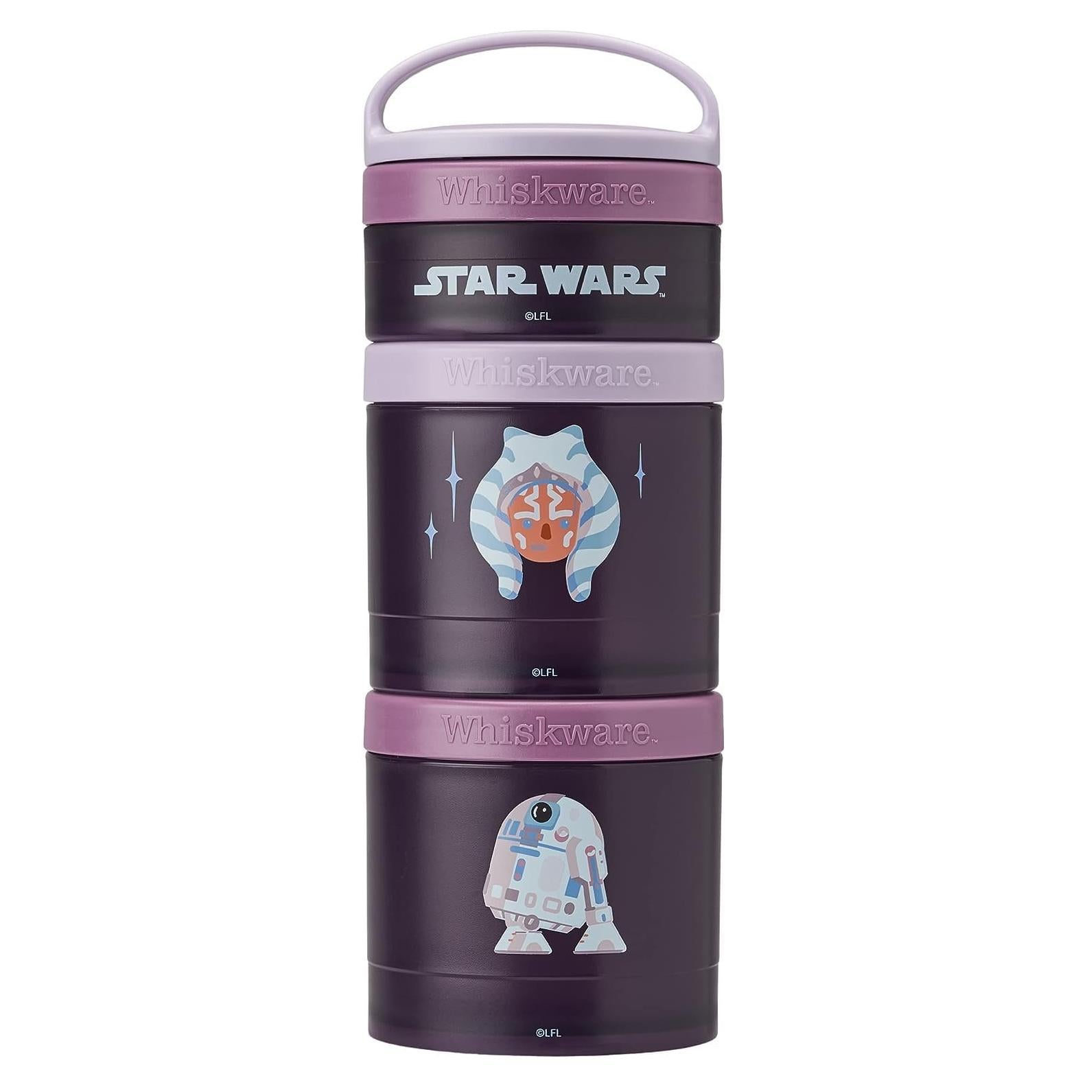 Contenedores Apilables de Snacks Whiskware Star Wars 3 Tazas