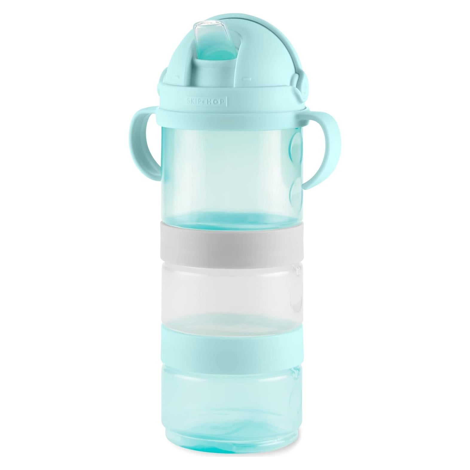 Set de Comida 7 Piezas Skip Hop Sip-to-Snack Teal/Gris