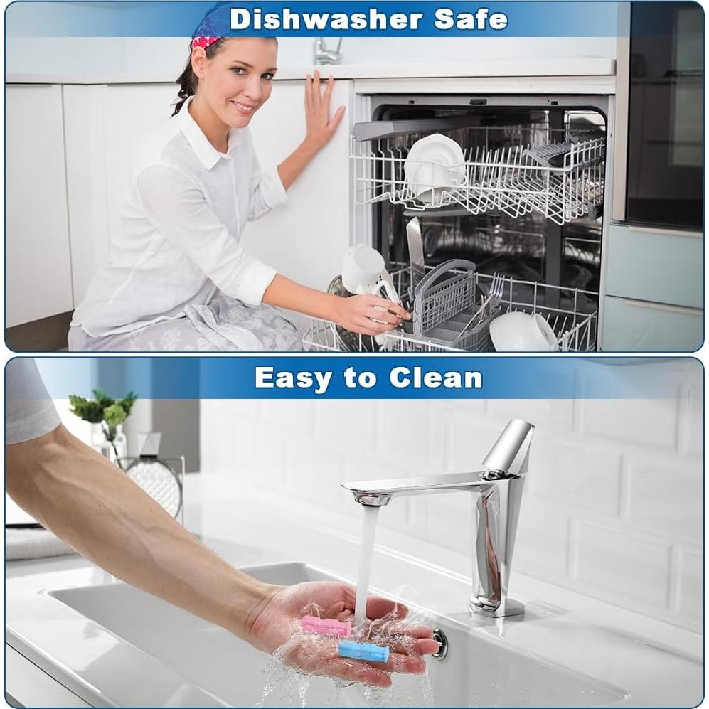 Set de Clips de Sellado de Bolsa de Comida zxbaers - 3 Boquillas y 6 Clips