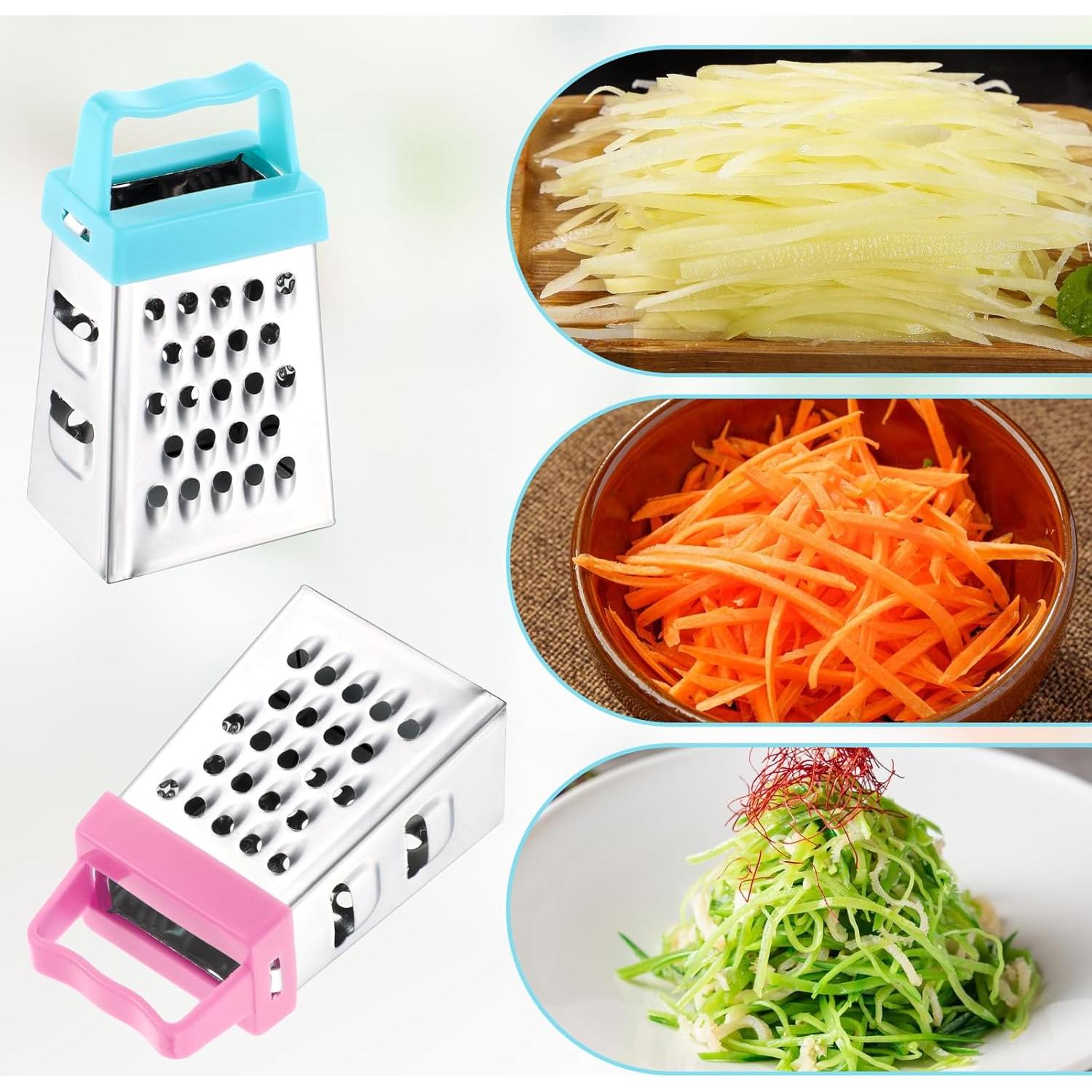 Set de 3 Mini Ralladores de Acero Inoxidable AOZUO