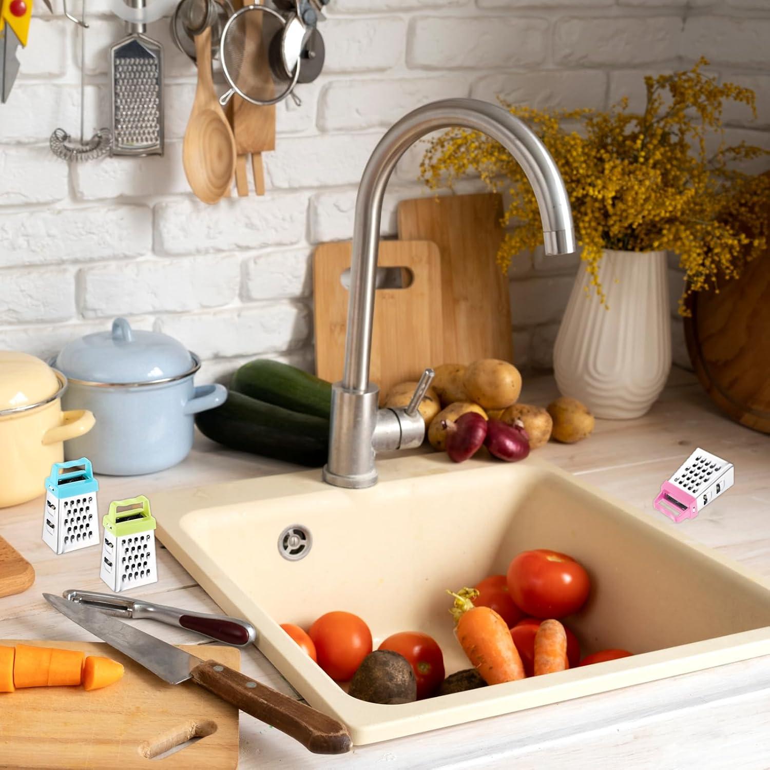 Set de 3 Mini Ralladores de Acero Inoxidable AOZUO