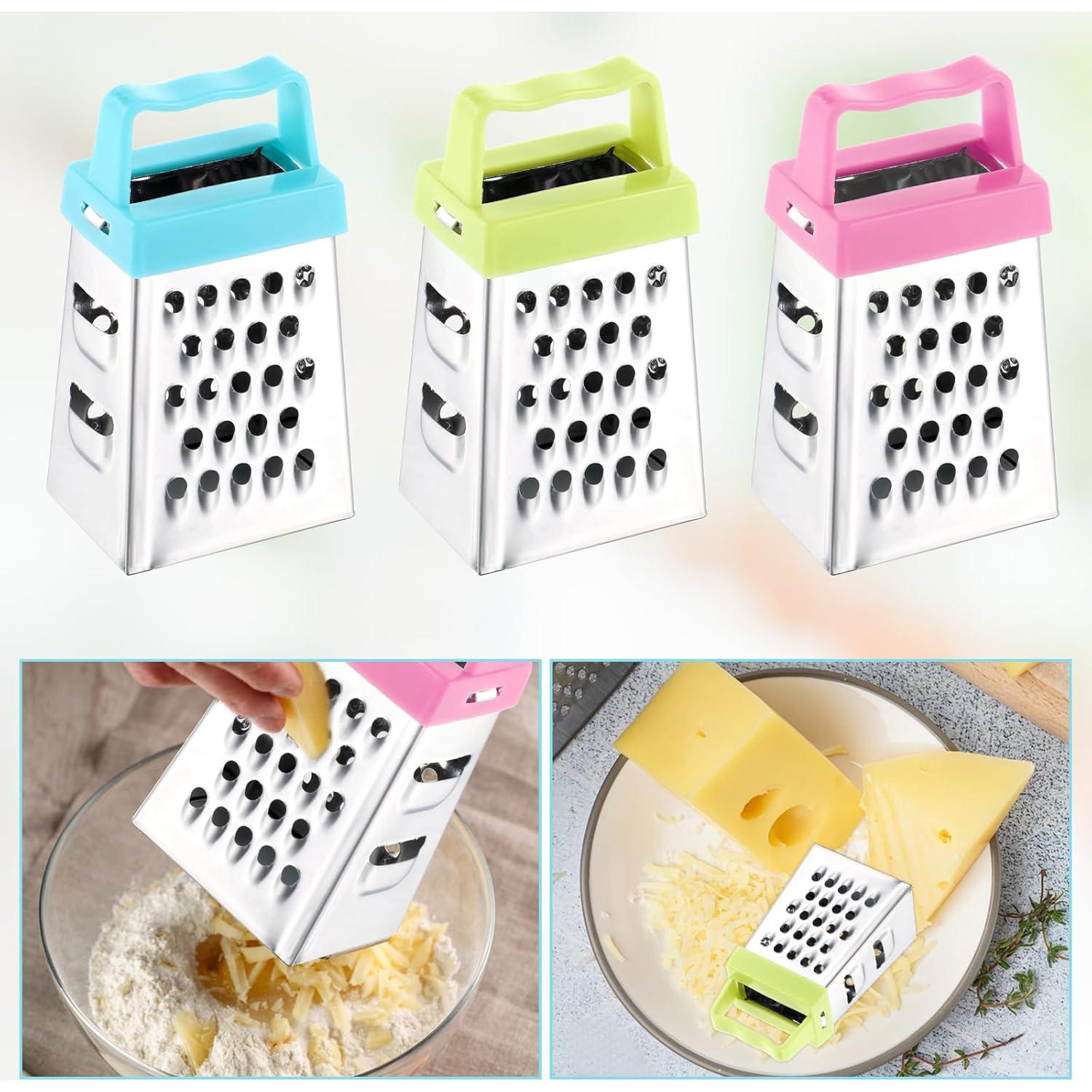 Set de 3 Mini Ralladores de Acero Inoxidable AOZUO