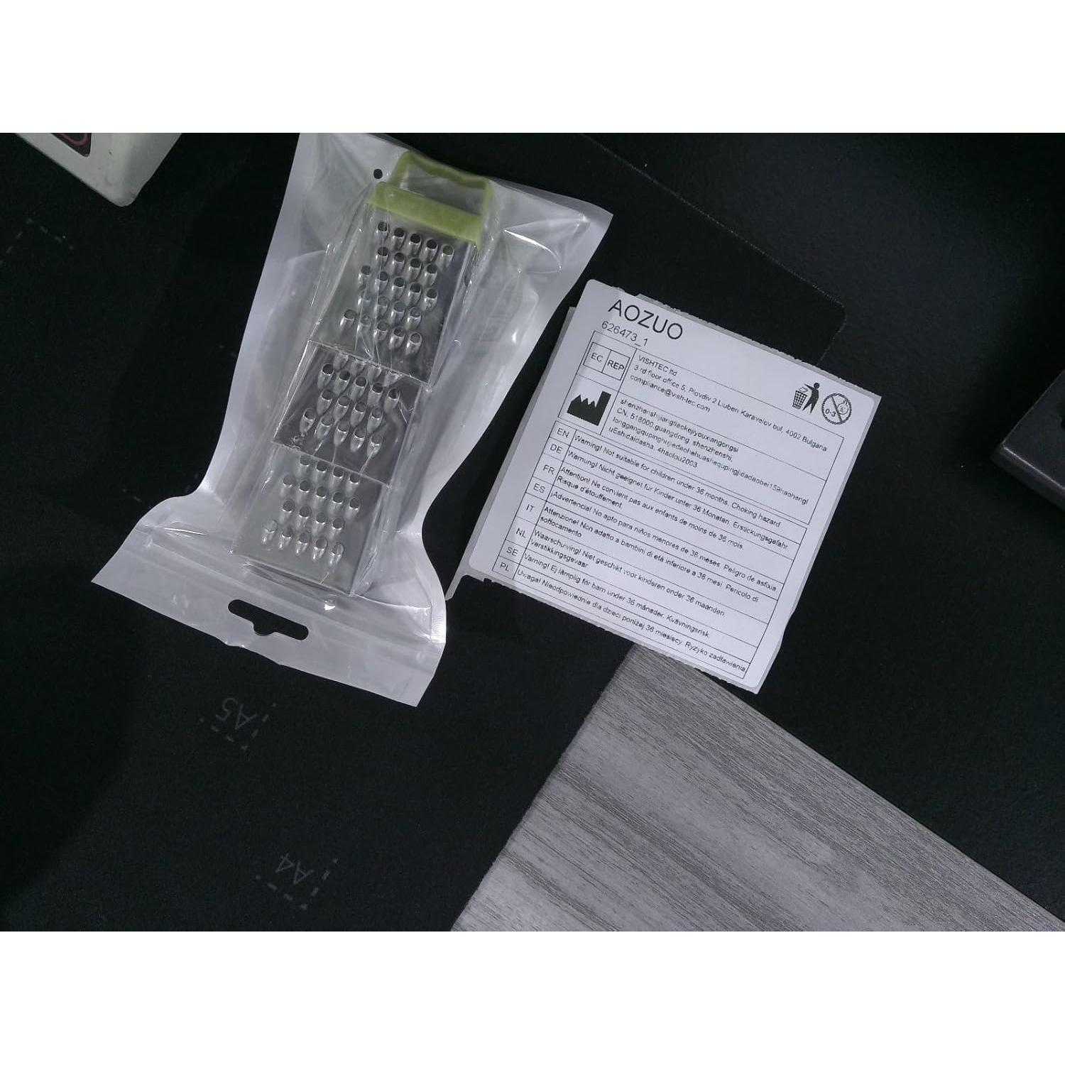 Set de 3 Mini Ralladores de Acero Inoxidable AOZUO