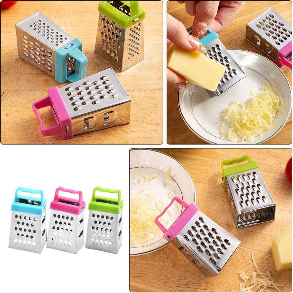 Rallador de Queso Mini Ciieeo de Acero Inoxidable 6 Piezas