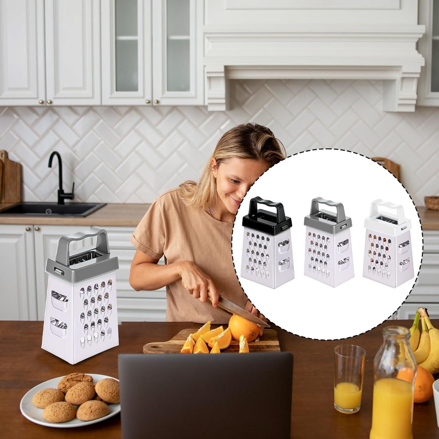 6 Mini Ralladores de Queso Ptwola Acero Inoxidable 6.7x3.7 cm