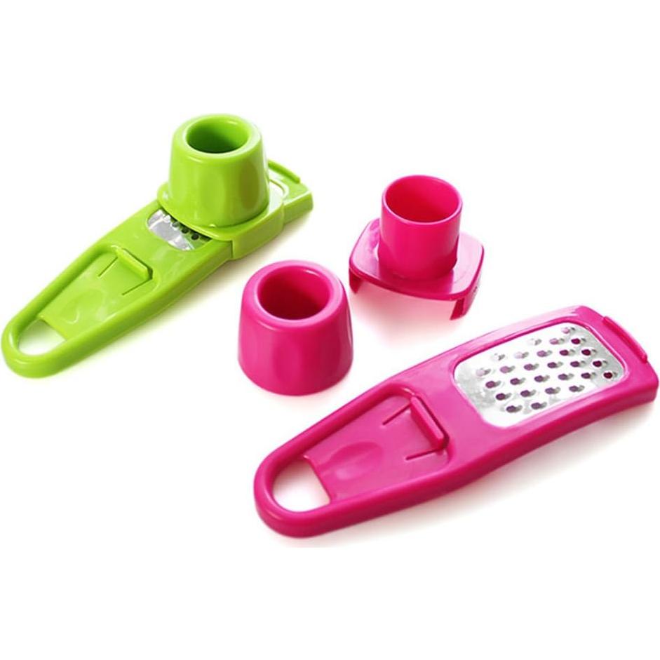 Rallador de Jengibre y Ajo Ximimark 3 Pcs Plástico Verde