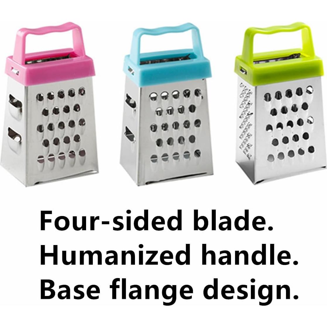 Mini Rallador de Queso AISIBO 3PCS Acero Inoxidable Compacto