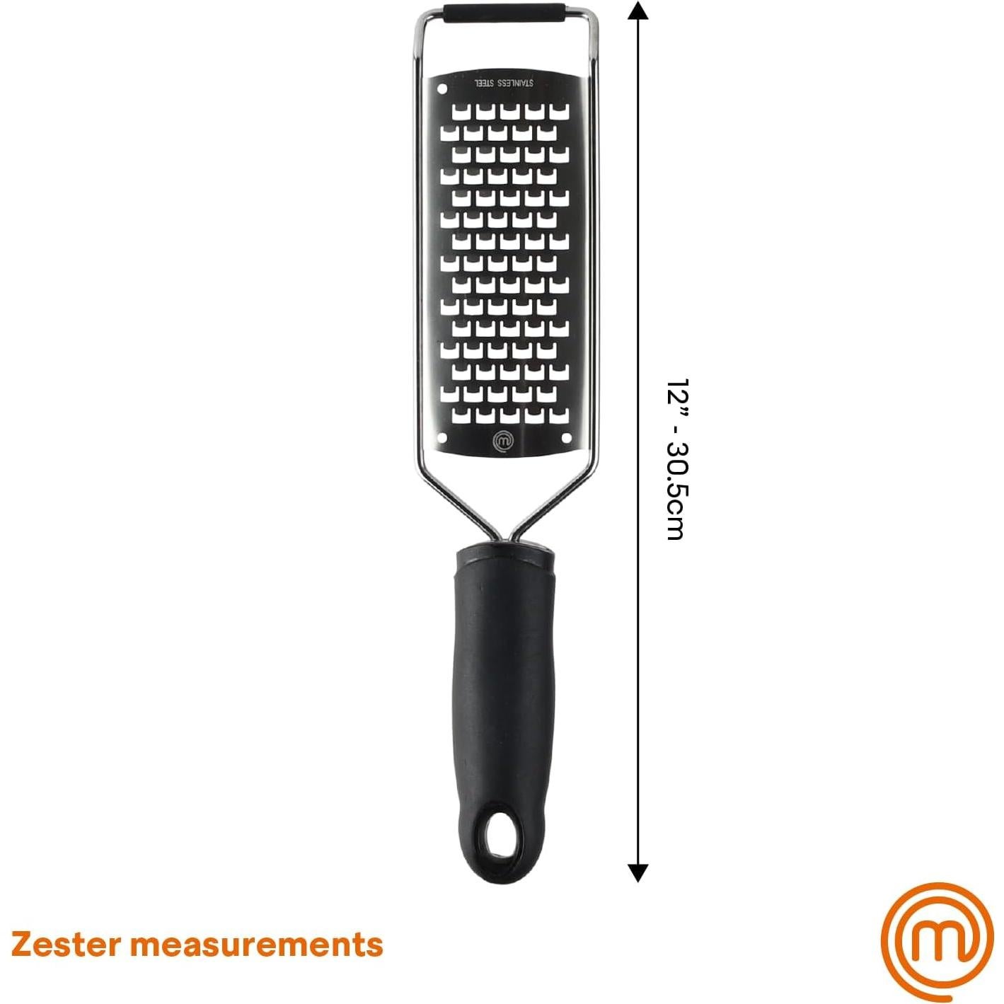 Rallador de Queso MasterChef de Mano Acero Inoxidable Antideslizante