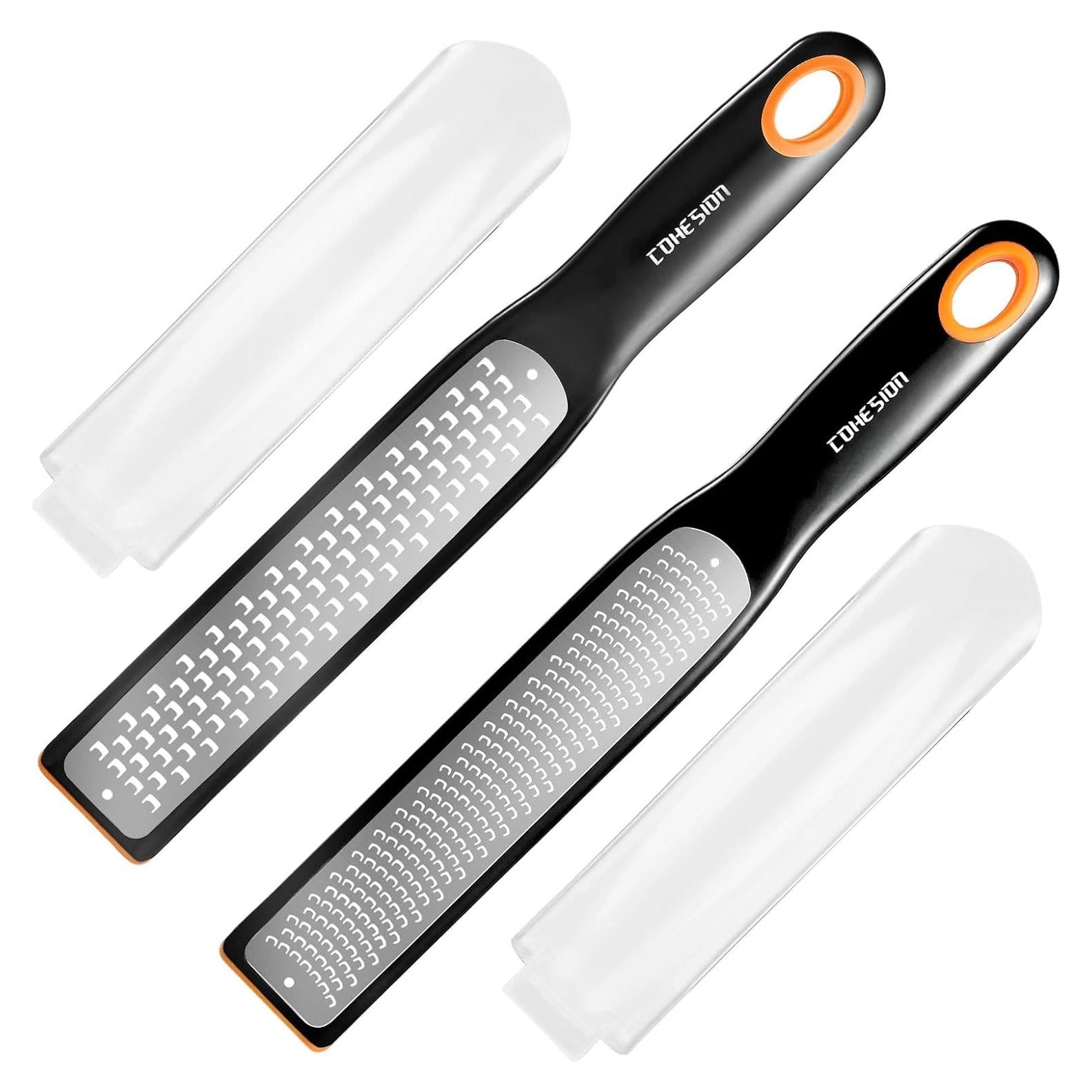 Rallador y Zester Cohesion Acero Inoxidable 2 en 1 Antideslizante