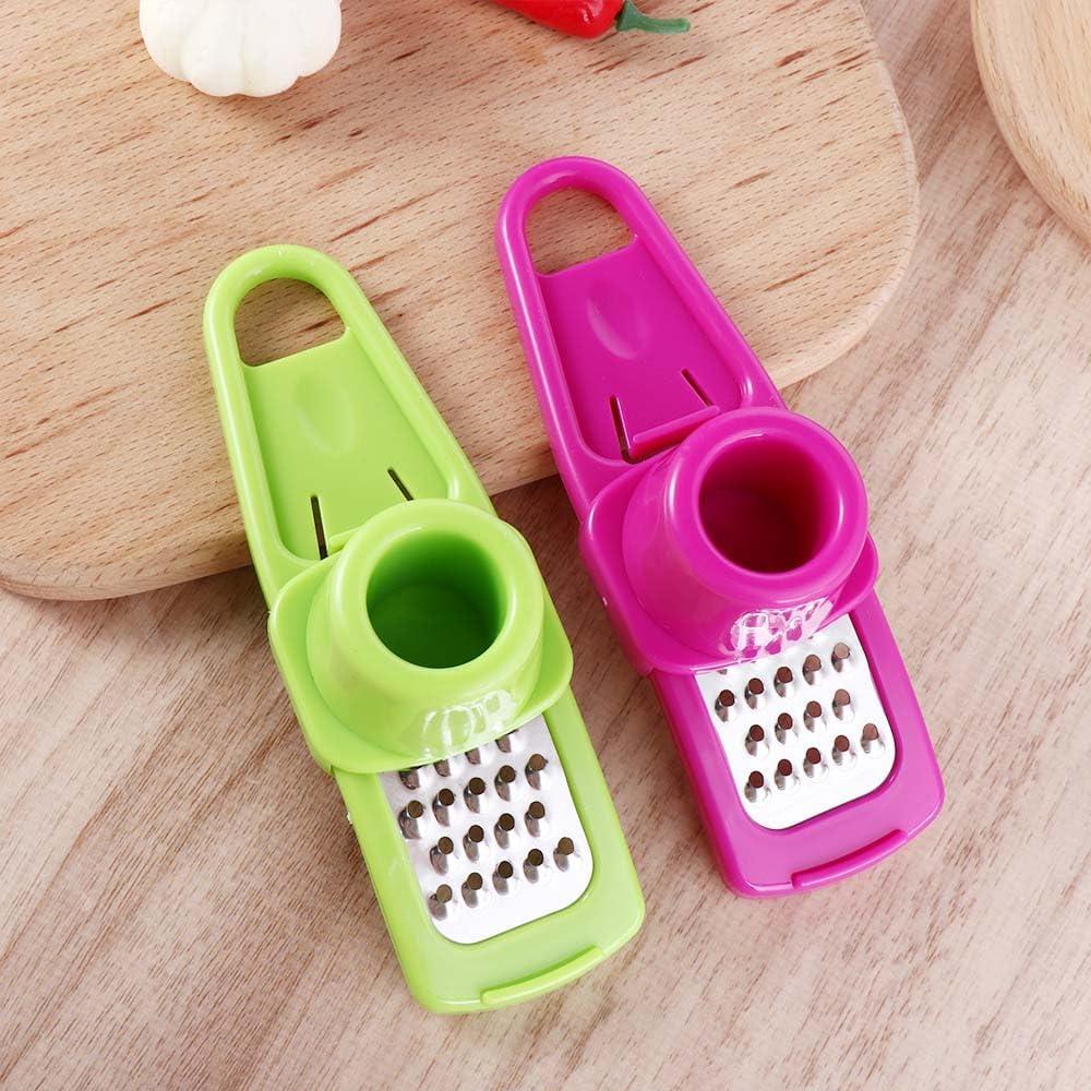 Multifunction Mini Grater and Nutmeg Grinder - Manual Fruit, Vegetable and Nuts Chopper (Green)