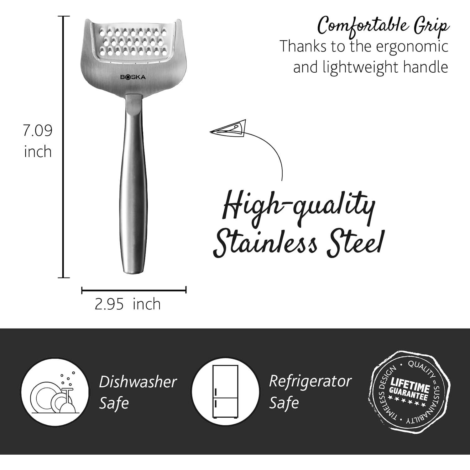 Rallador de Queso Boska Acero Inoxidable 17.78 cm Multifuncional