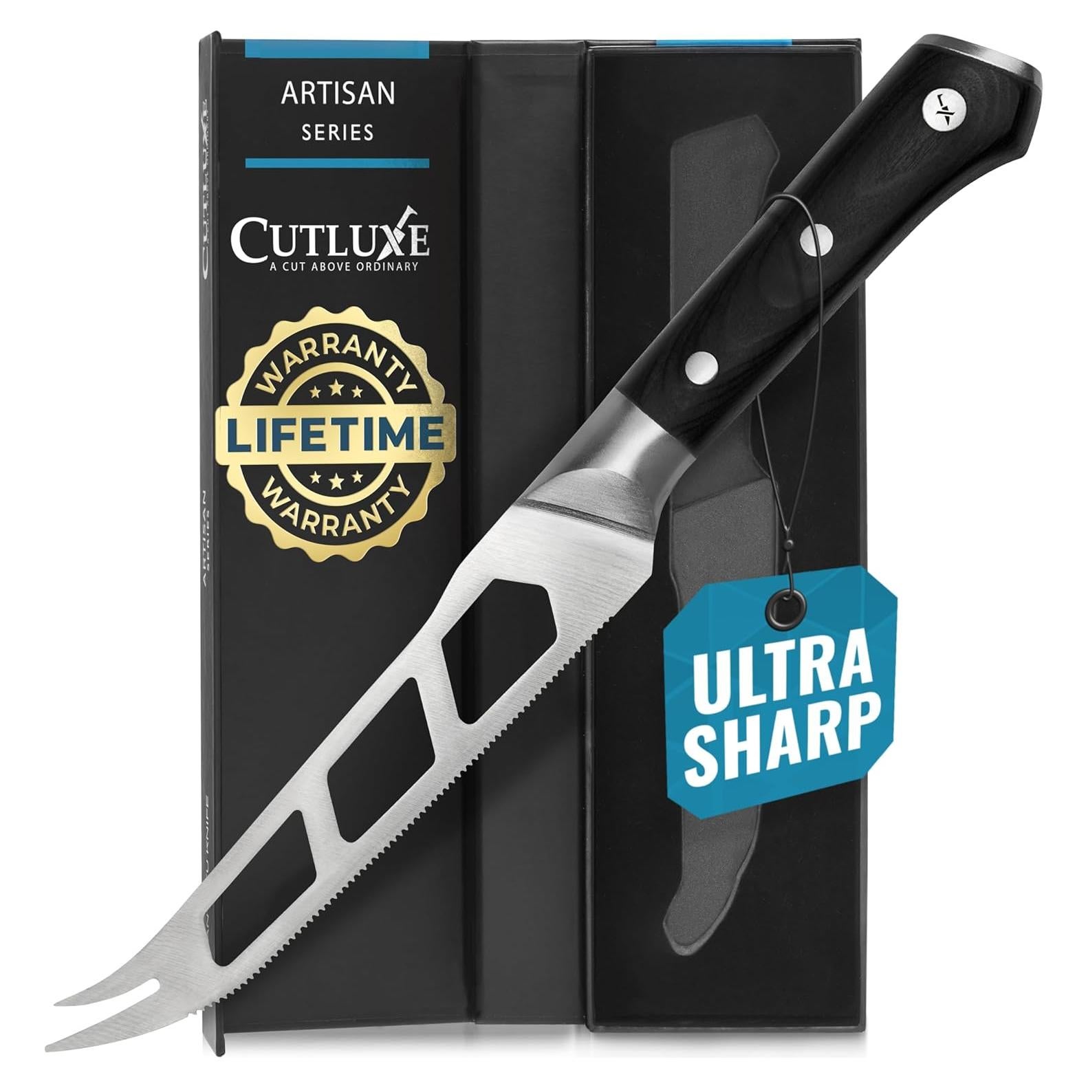 Cuchillo para Queso Cutluxe 12.7 cm Acero Alemán Antiadherente