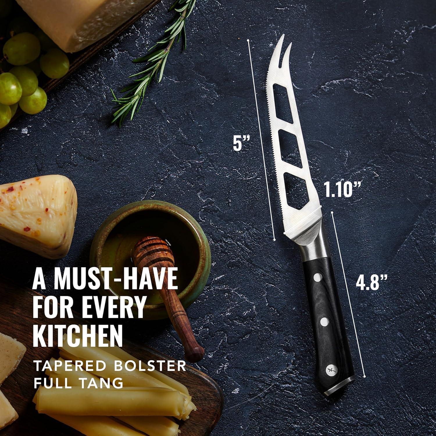 Cuchillo para Queso Cutluxe 12.7 cm Acero Alemán Antiadherente