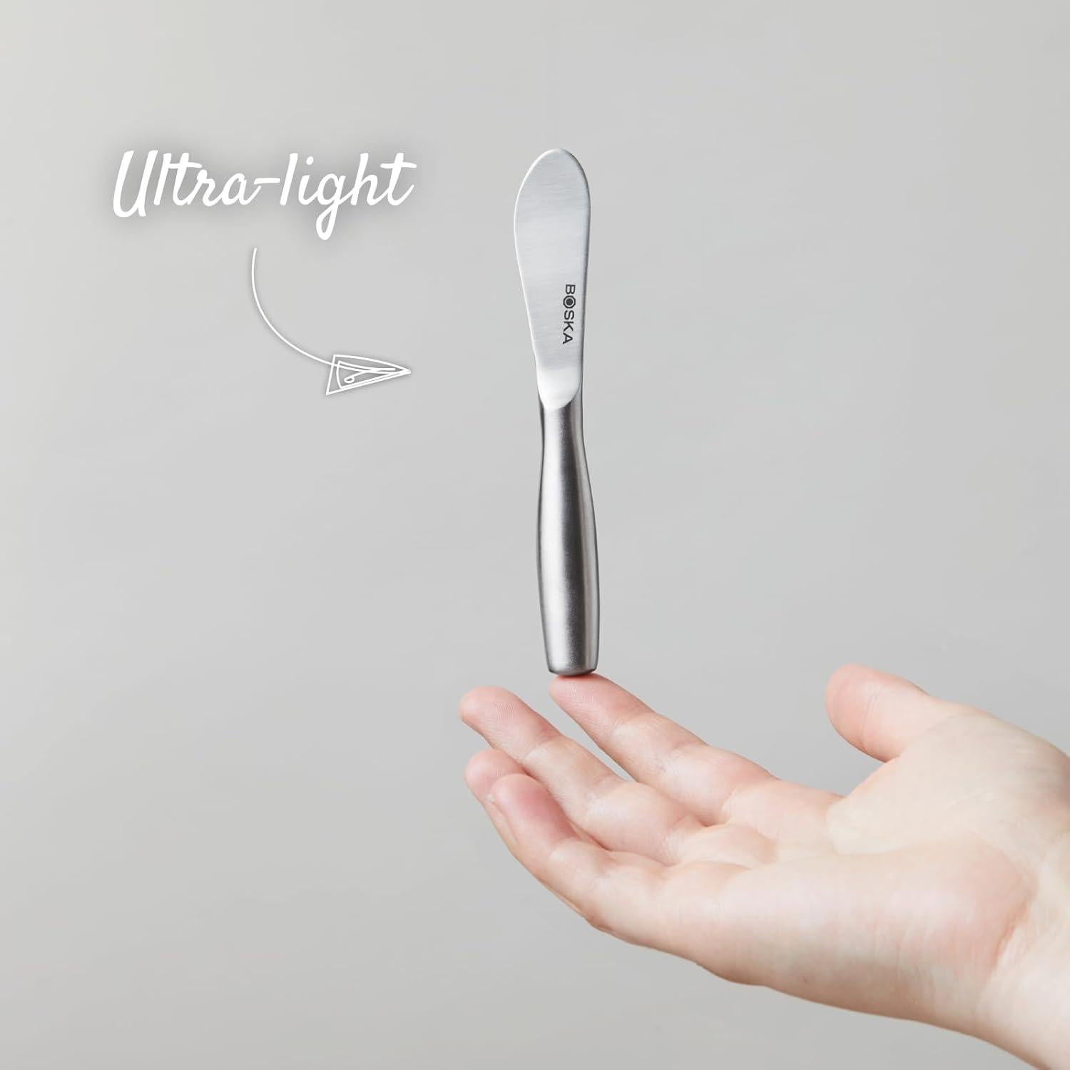 Juego de 4 cuchillos de queso BOSKA Mini - Acero inoxidable