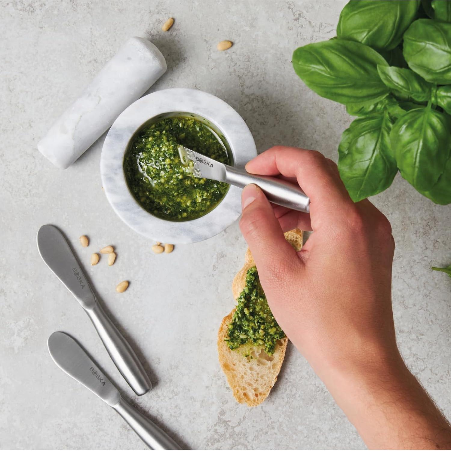 Juego de 4 cuchillos de queso BOSKA Mini - Acero inoxidable
