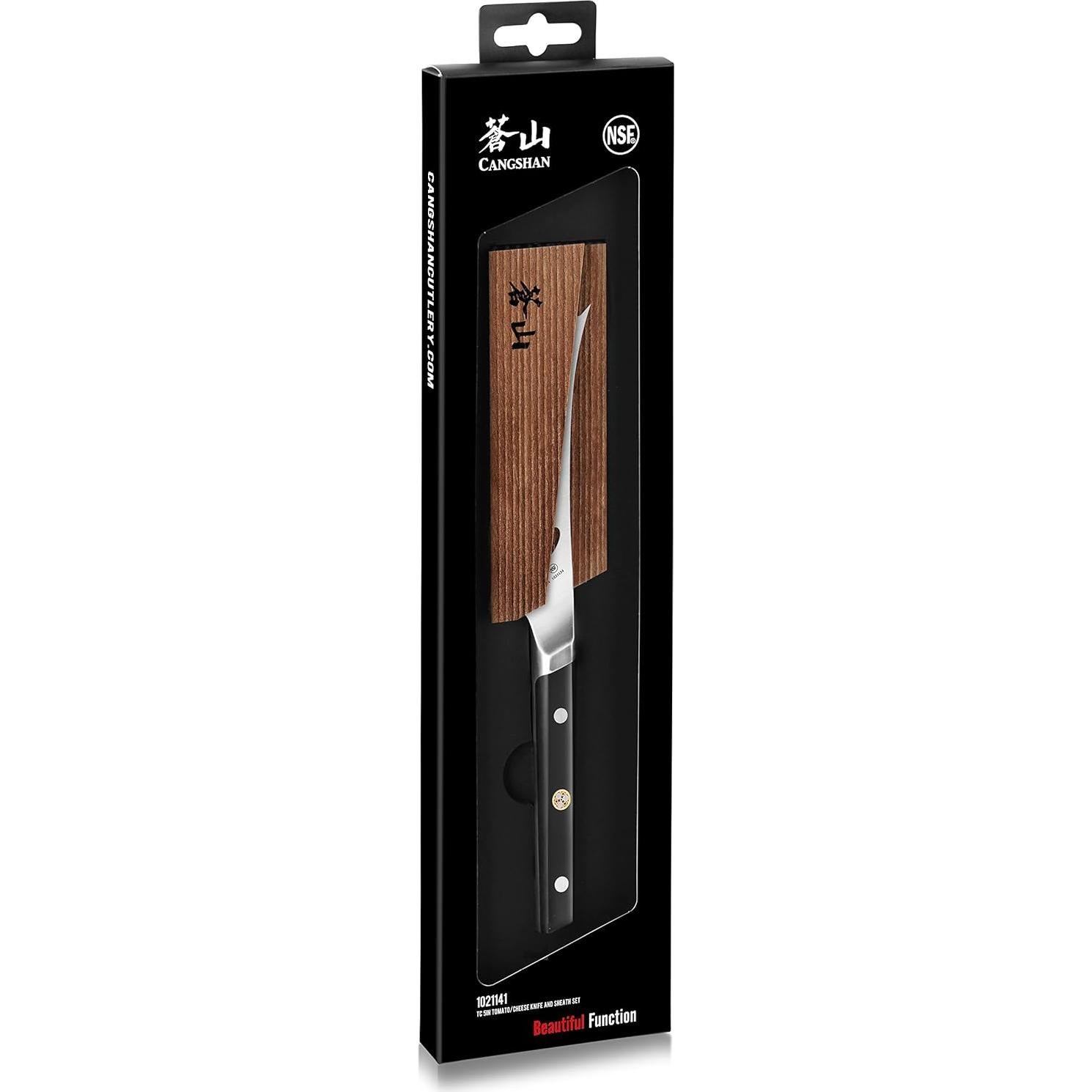 Cuchillo de Tomate Cangshan TC 12.07 cm Acero Forjado 14C28N