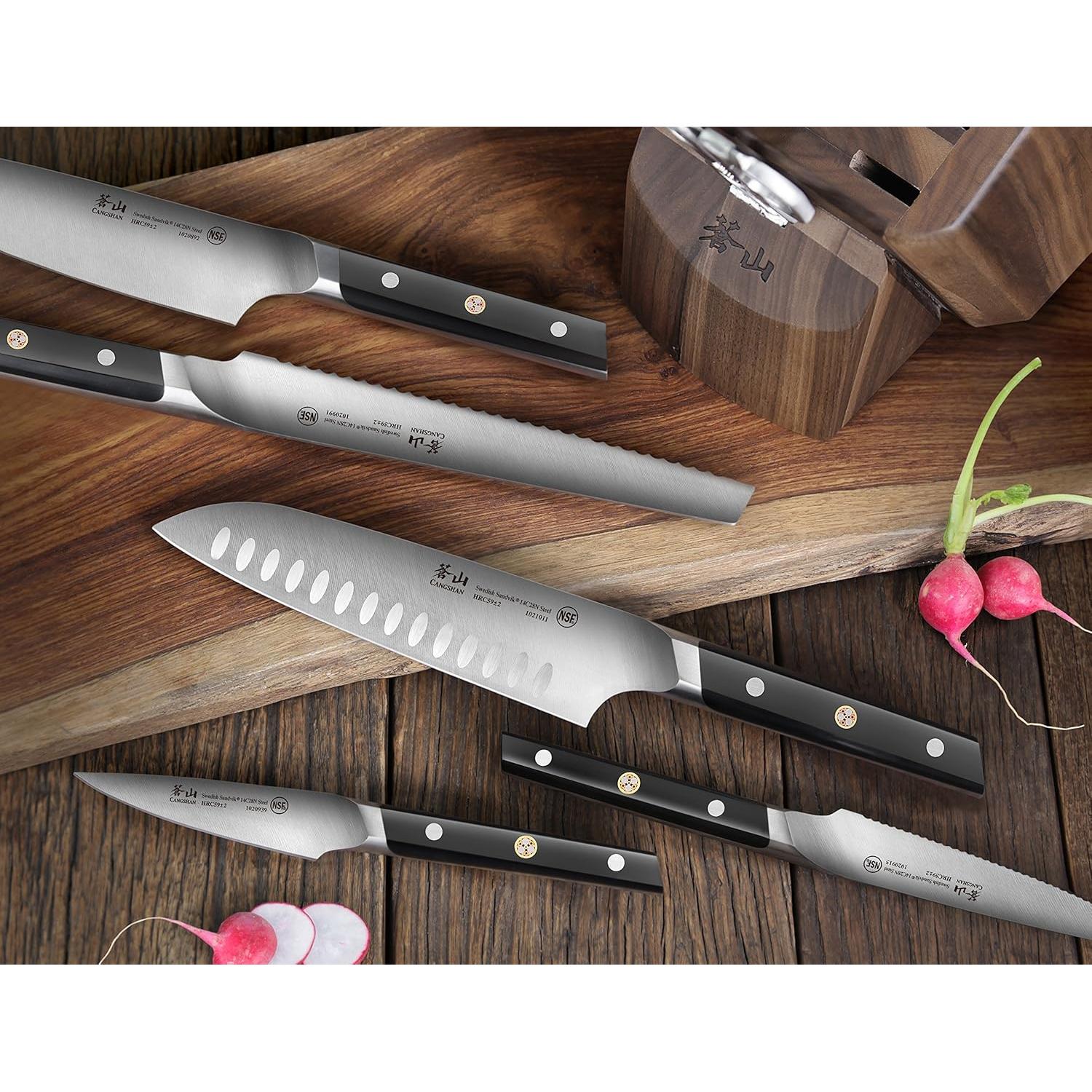 Cuchillo de Tomate Cangshan TC 12.07 cm Acero Forjado 14C28N