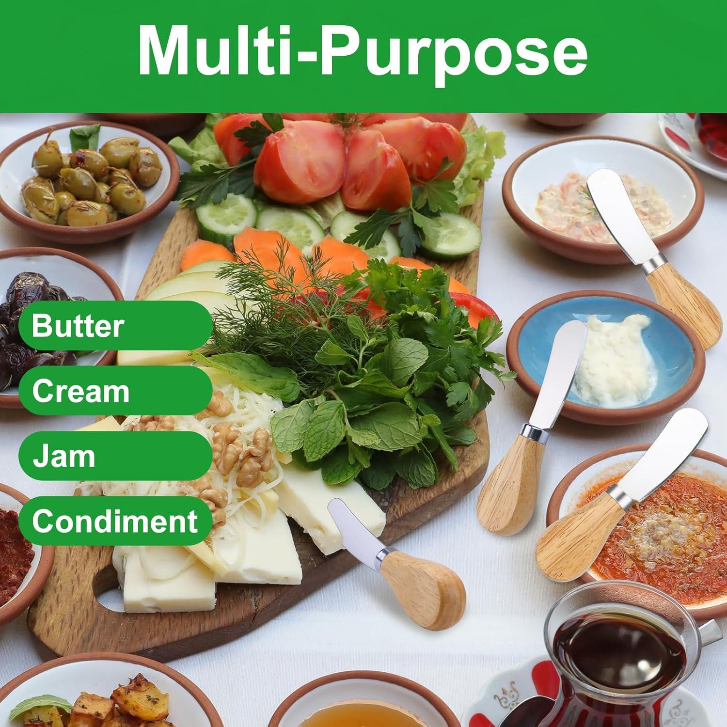 Juego de 10 Espátulas para Queso ProudMoore - Acero Inoxidable