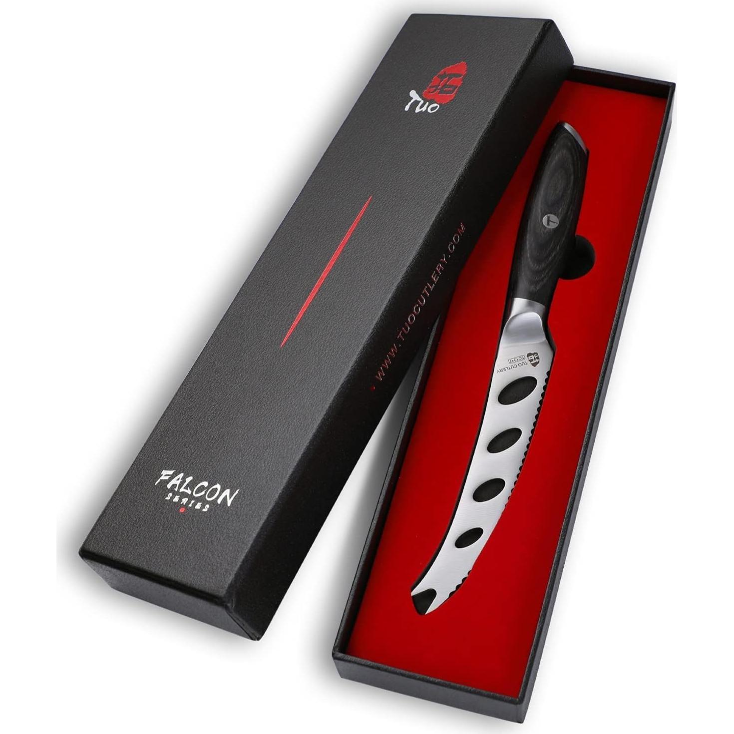 Cuchillo de Queso TUO 12.7 cm con Tenedor y Hoja Antiadherente