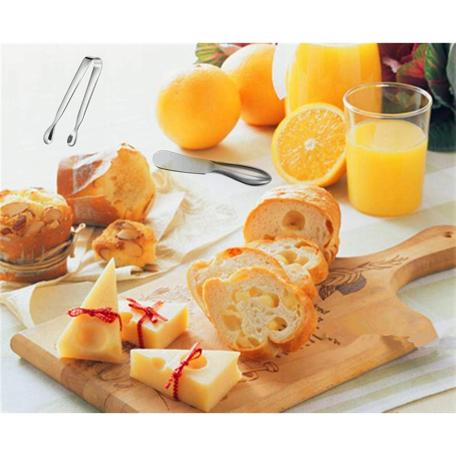 Juego de cuchillos para untar Sweetfamily 6 piezas acero inoxidable